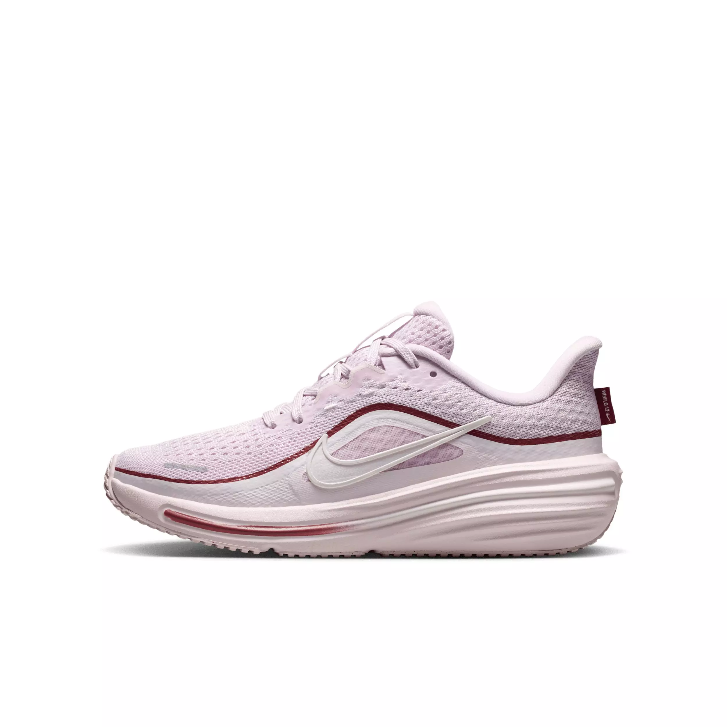 Nike Winflo 12 "Bleached Lilac/Pearl Pink/Pink Smoke/Sail" Grade School Girls' Running Shoe - LILAC/PINK/PINK/SAIL