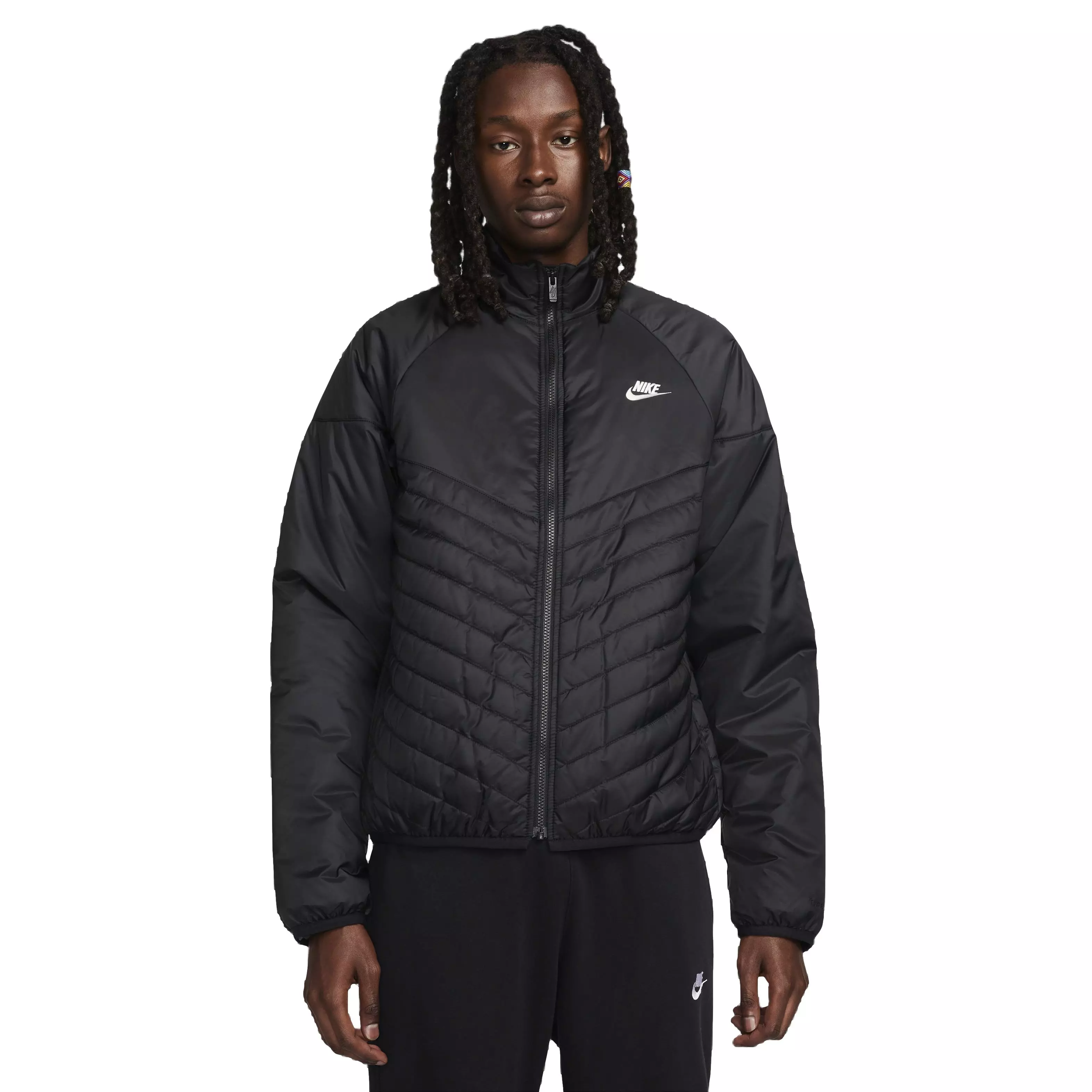 Nike Men's Sportswear Therma-FIT Water-Resistant Windrunner Puffer Jacket - BLACK