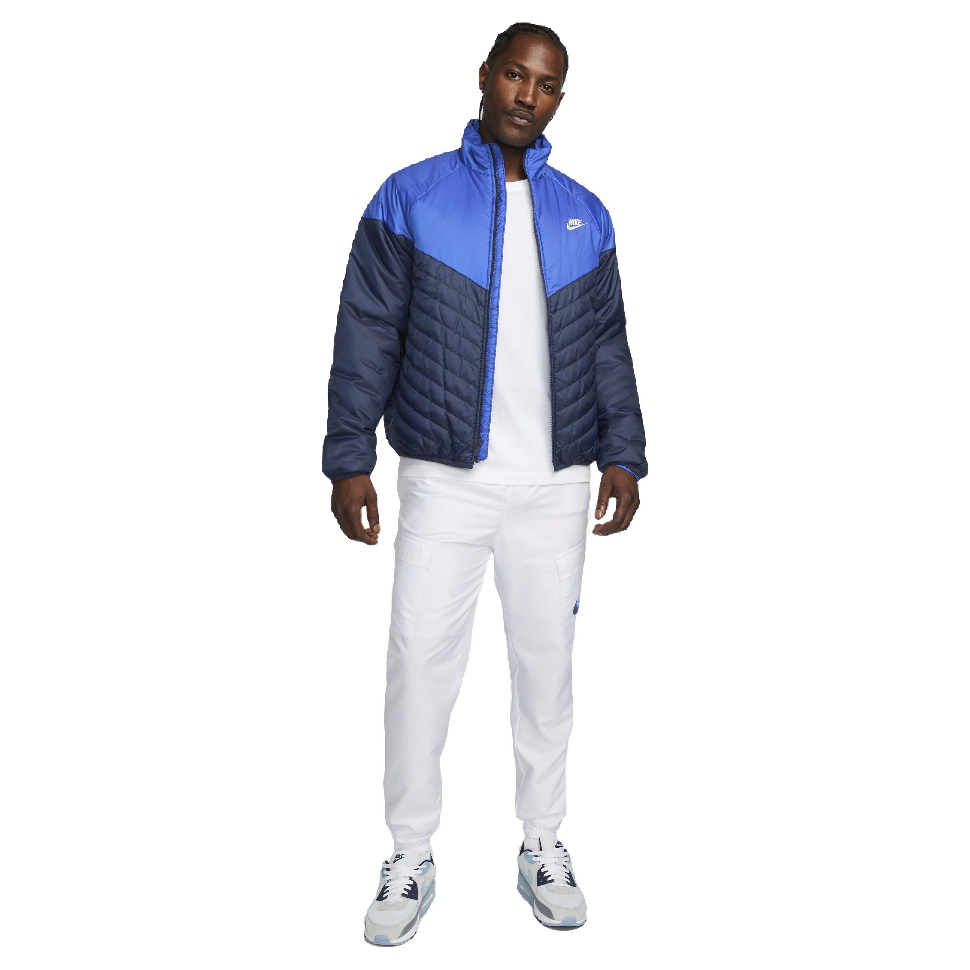 Nike Men's Sportswear Therma-FIT Water-Resistant Windrunner Puffer Jacket - BLUE Thumbnail View 6