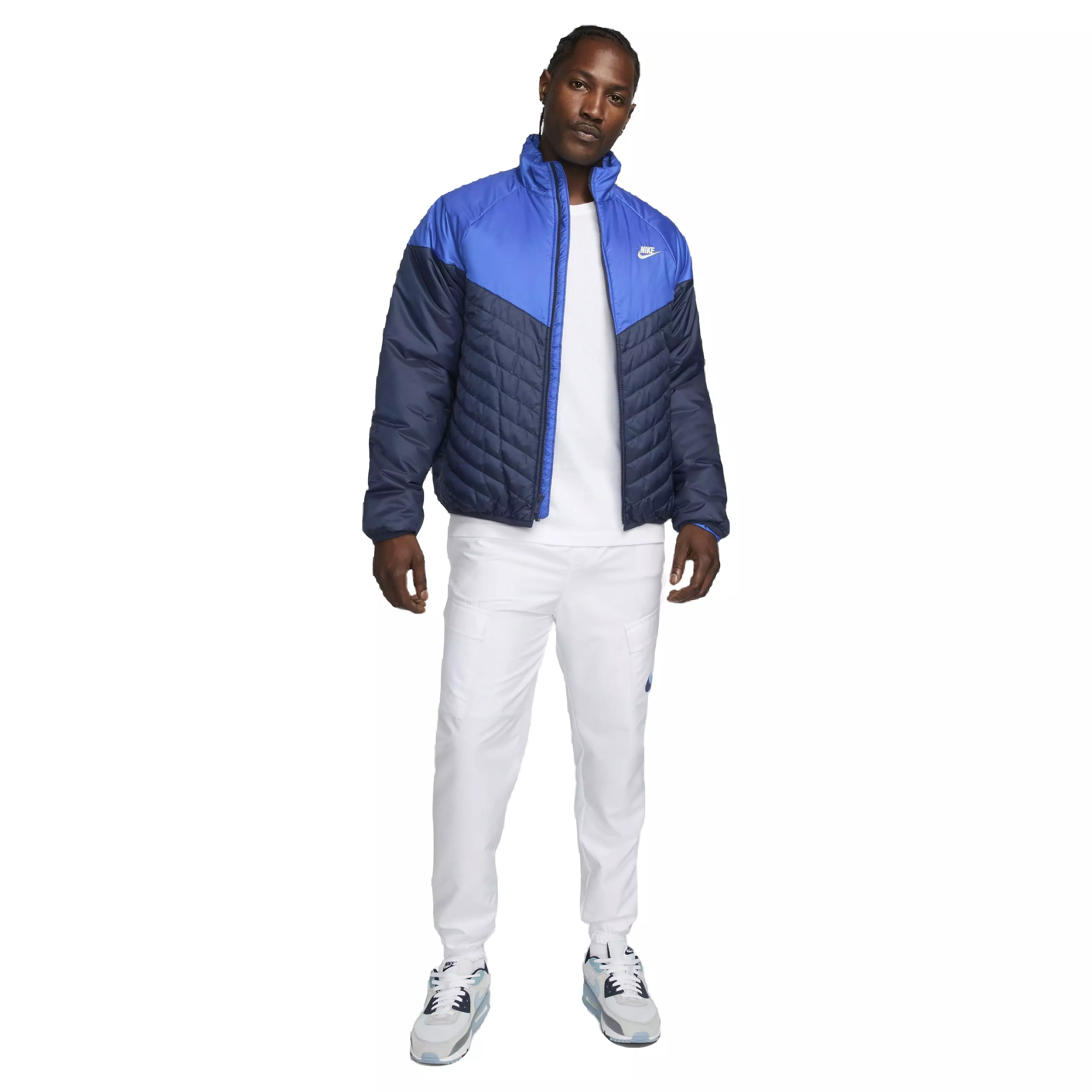 Nike Men's Sportswear Therma-FIT Water-Resistant Windrunner Puffer Jacket - BLUE