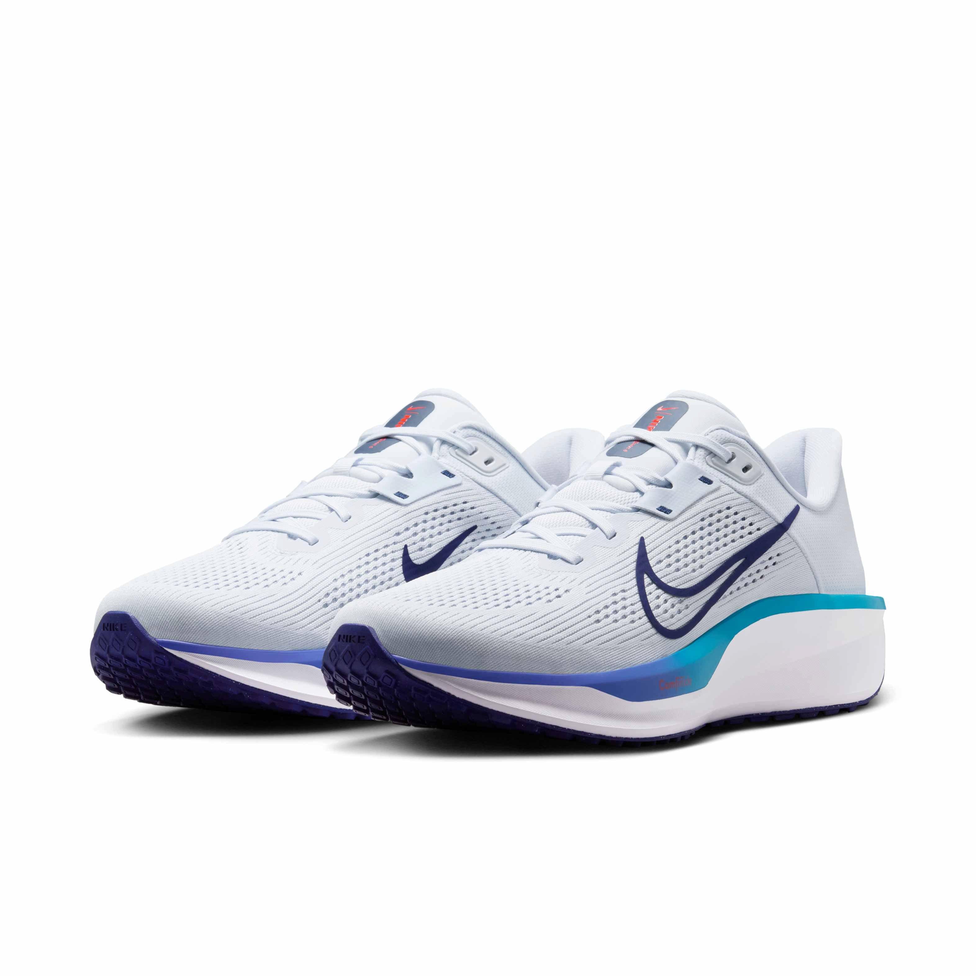Nike Quest 6 "Football Grey/Blue Lightning/Persian Violet/Blue Void" Men's Running Shoe - GREY/BLUE/VIOLET/BLUE Thumbnail View 3