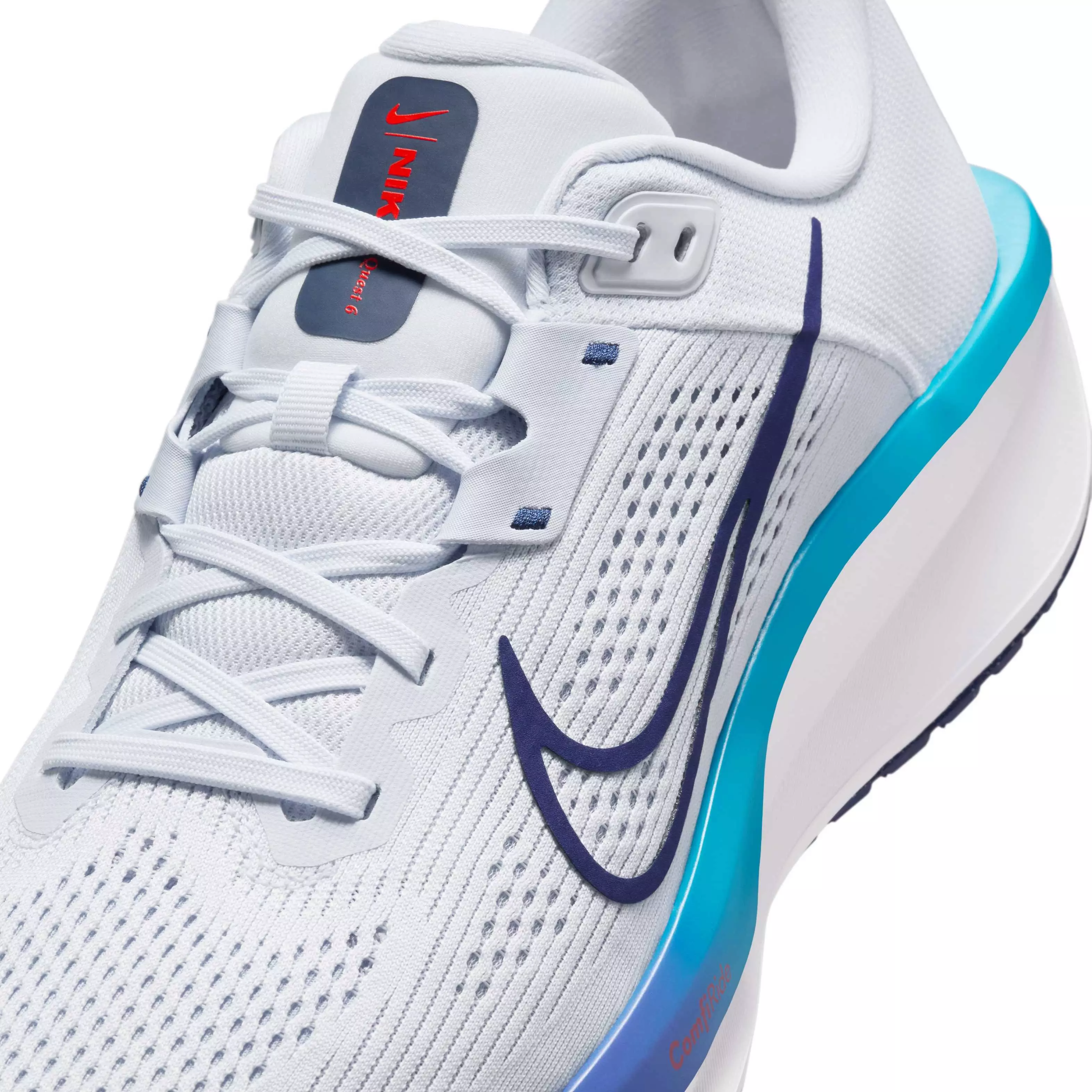 Nike Quest 6 "Football Grey/Blue Lightning/Persian Violet/Blue Void" Men's Running Shoe - GREY/BLUE/VIOLET/BLUE