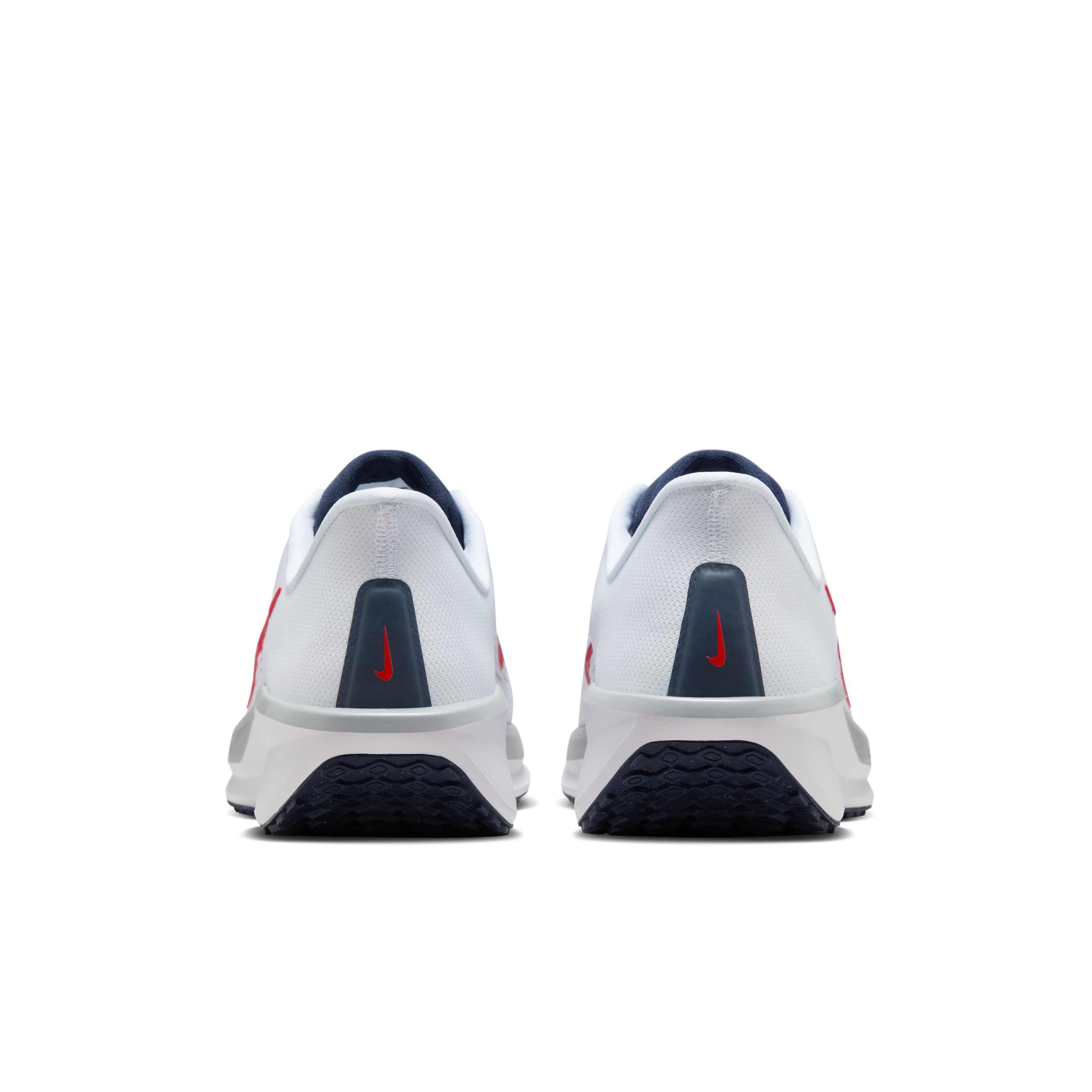 Nike Quest 6 "White/Obsidian/Wolf Grey/University Red" Men's Running Shoe - WHITE/OBSIDIAN/GREY/RED Thumbnail View 5