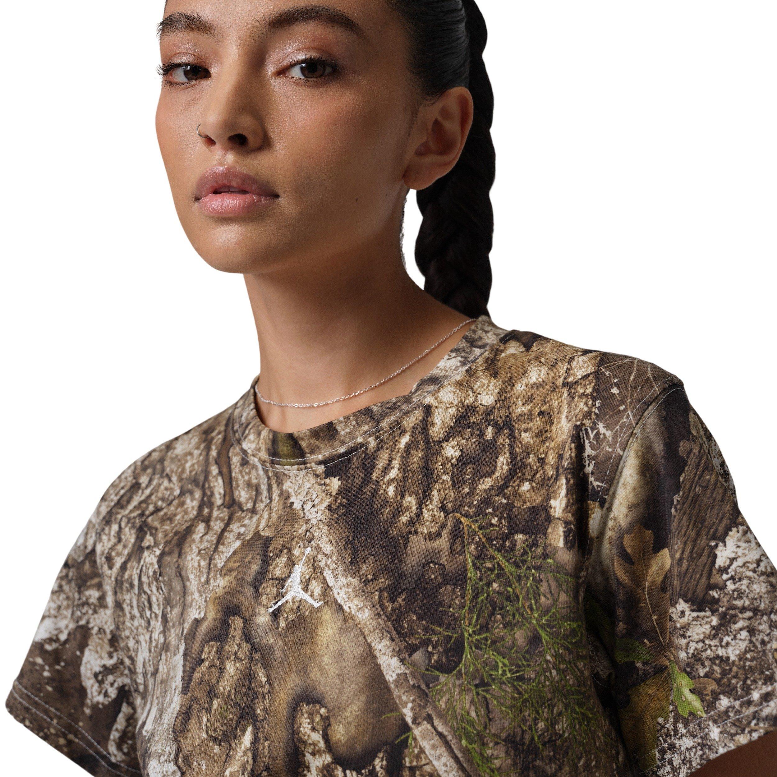 Jordan Women's Brooklyn Short-Sleeve AOP Realtree T-Shirt -Brown - BROWN Thumbnail View 3