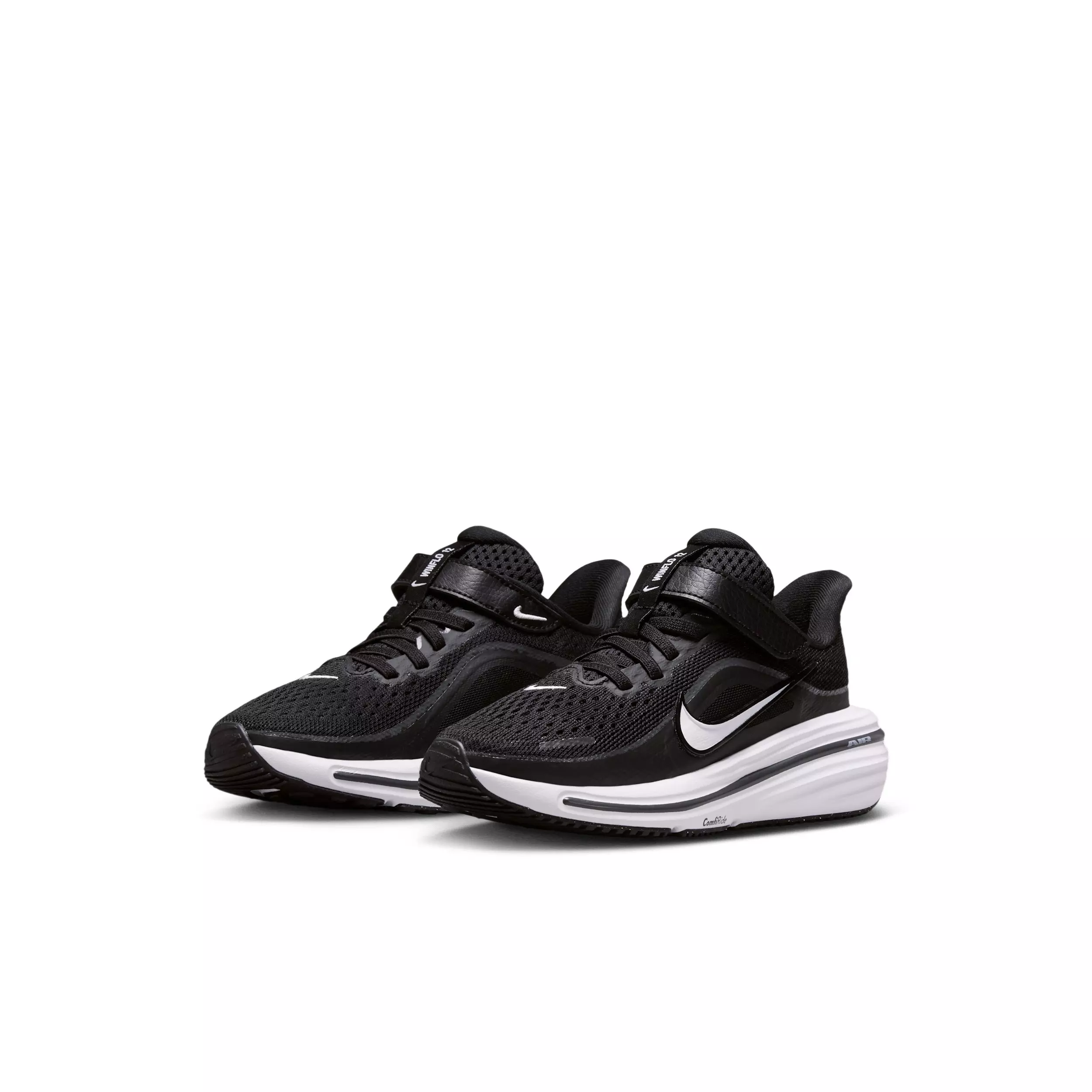 Nike Winflo 12 "Black/Dark Smoke Grey/White" Preschool Boys' Running Shoe - BLACK/DK GREY/WHITE