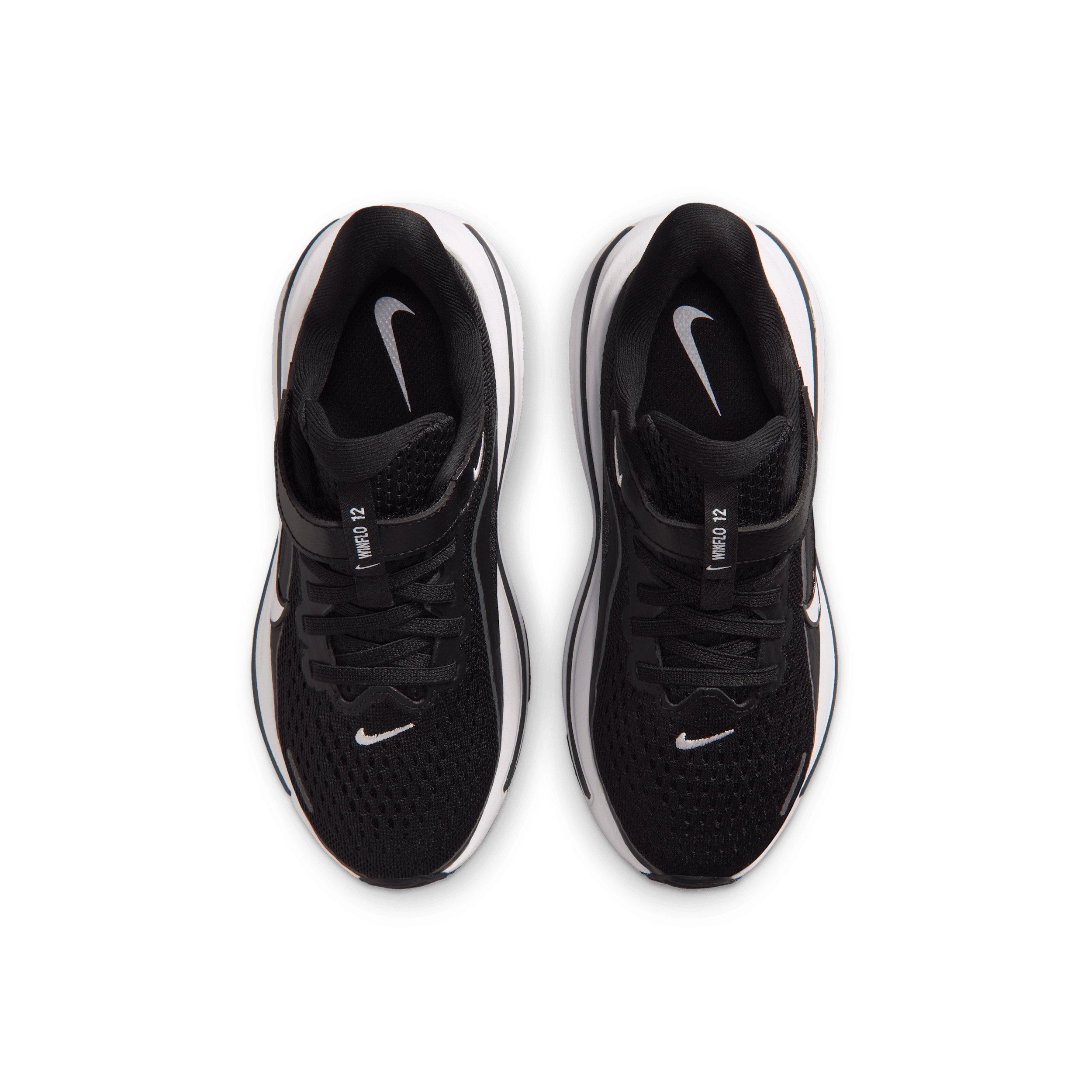 Nike Winflo 12 "Black/Dark Smoke Grey/White" Preschool Boys' Running Shoe - BLACK/DK GREY/WHITE