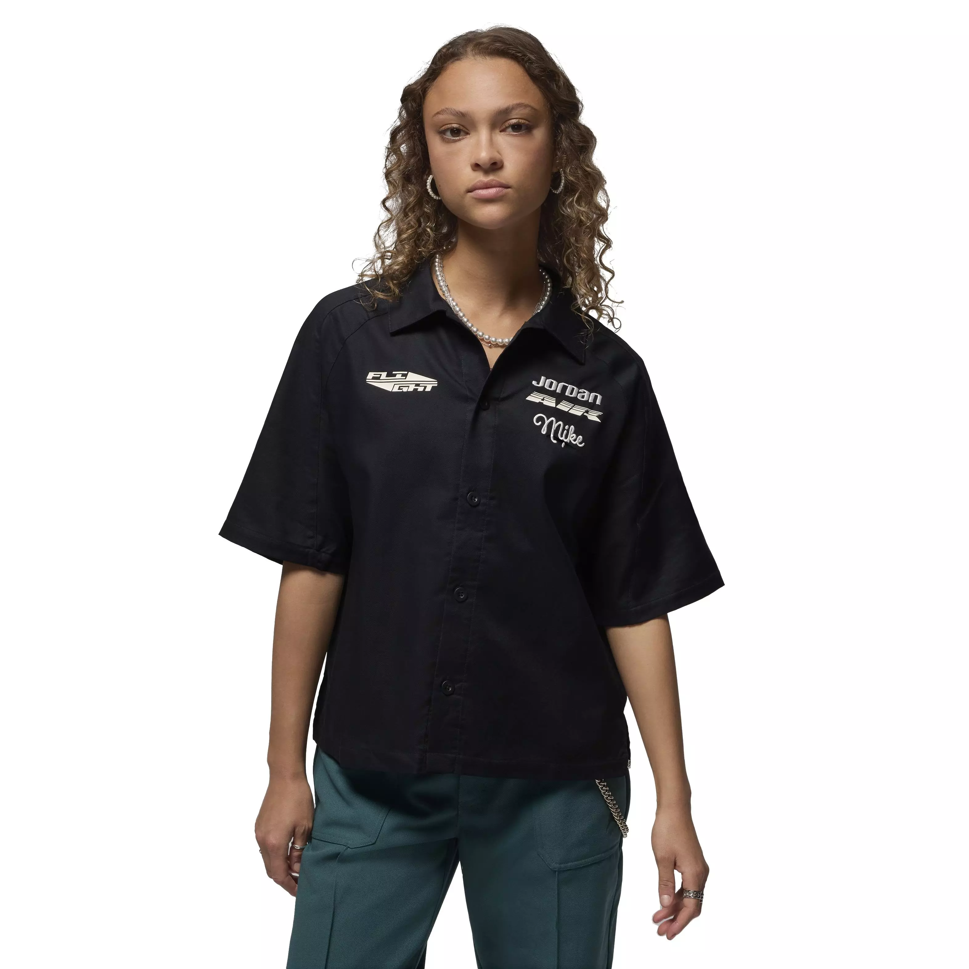 Jordan Women's Woven Top - BLACK