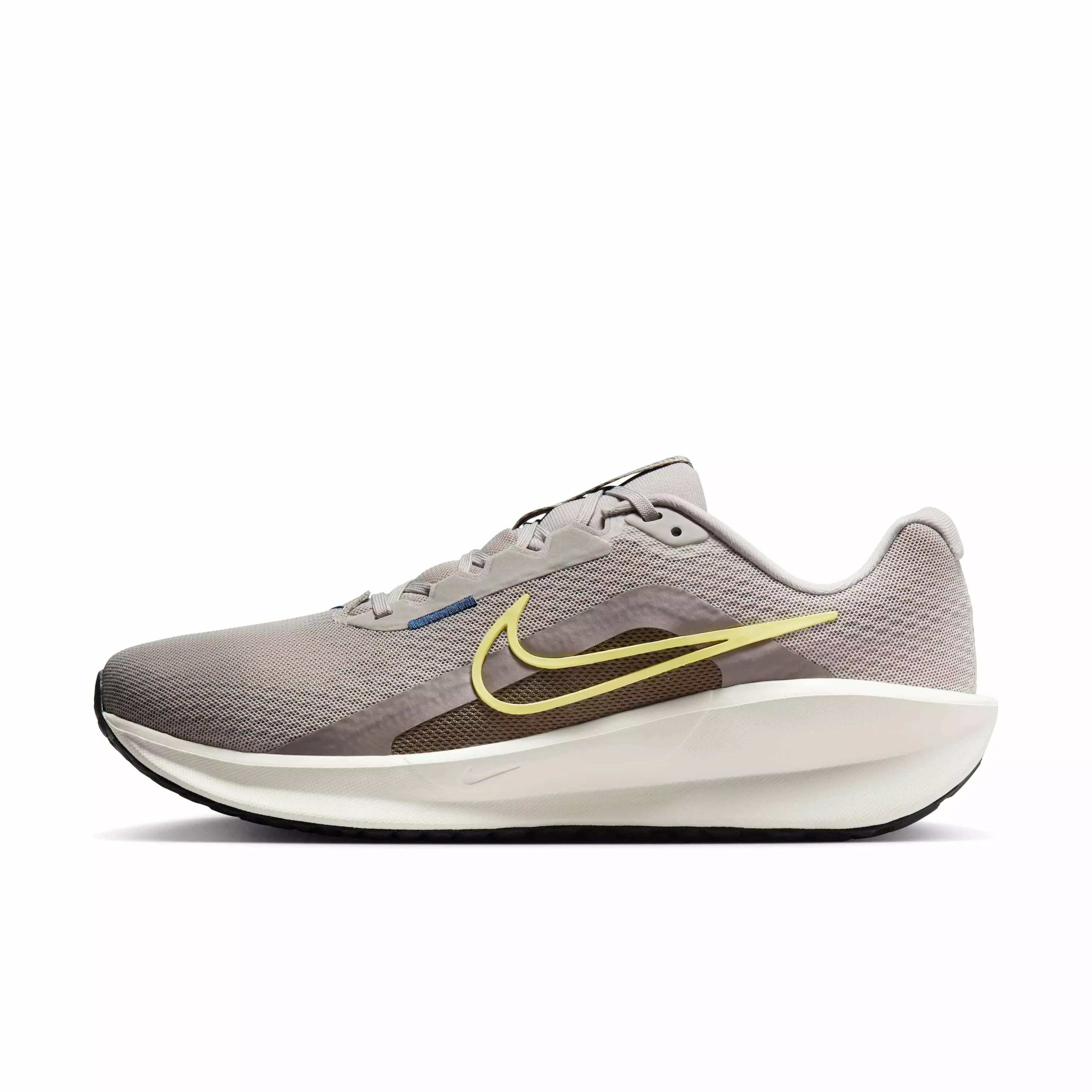 Nike Downshifter 13 "College Grey/Cave Stone/Diffused Blue/Soft Yellow" Men's Running Shoe - GREY/STONE/BLUE/YELLOW