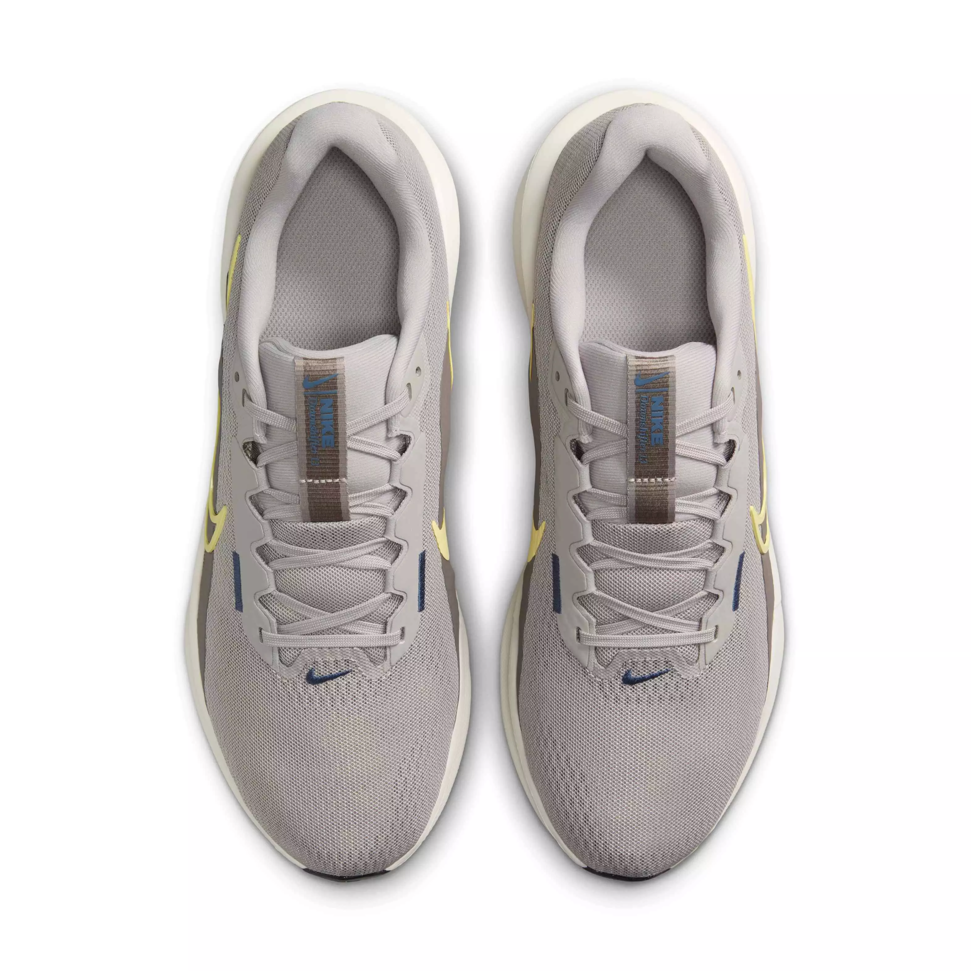 Nike Downshifter 13 "College Grey/Cave Stone/Diffused Blue/Soft Yellow" Men's Running Shoe - GREY/STONE/BLUE/YELLOW