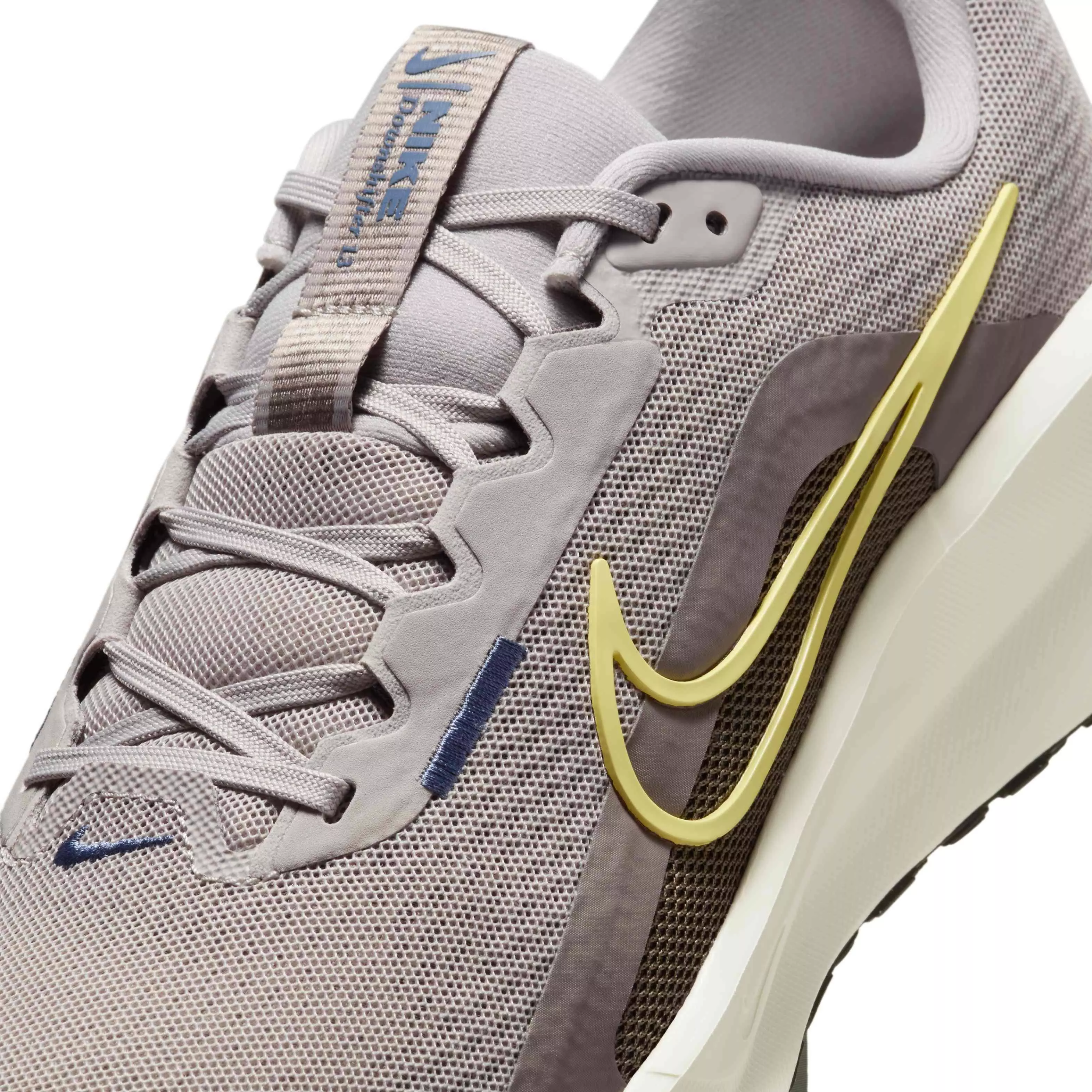 Nike Downshifter 13 "College Grey/Cave Stone/Diffused Blue/Soft Yellow" Men's Running Shoe - GREY/STONE/BLUE/YELLOW