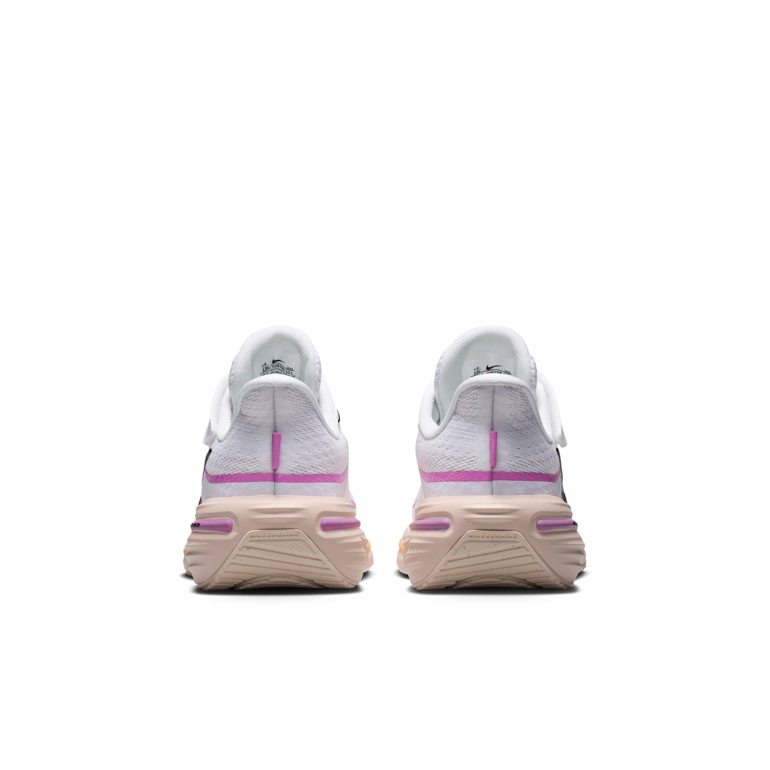 Nike Winflo 12 "White/Light Magenta/Chalk/Black" Preschool Girls' Running Shoe - WHITE/LT MAGENTA/CHALK/BLACK