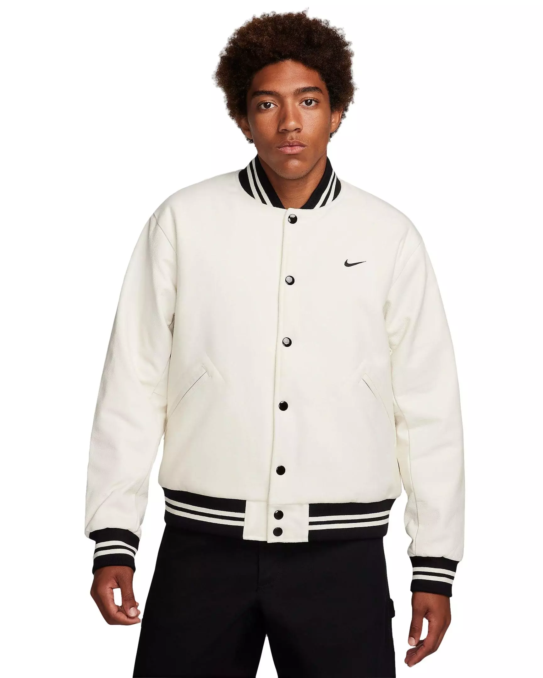 Nike Men's Authentics Varsity Jacket - WHITE