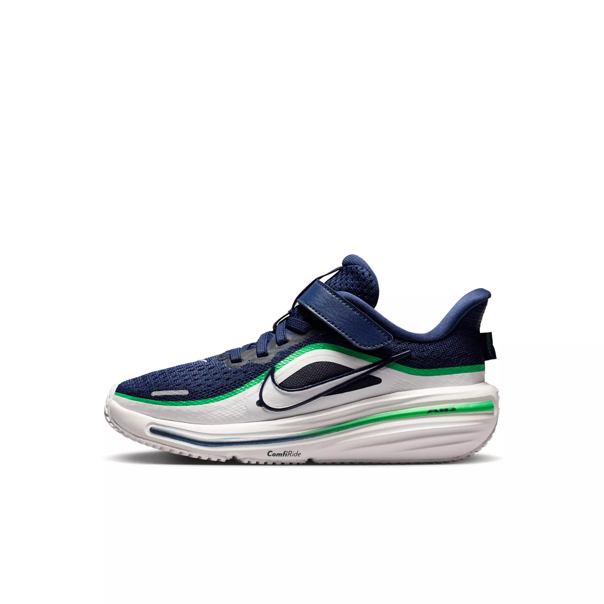 Nike Winflo 12 "Midnight Navy/Green Spark/Summit White" Preschool Boys' Running Shoe - NAVY/GREEN/WHITE