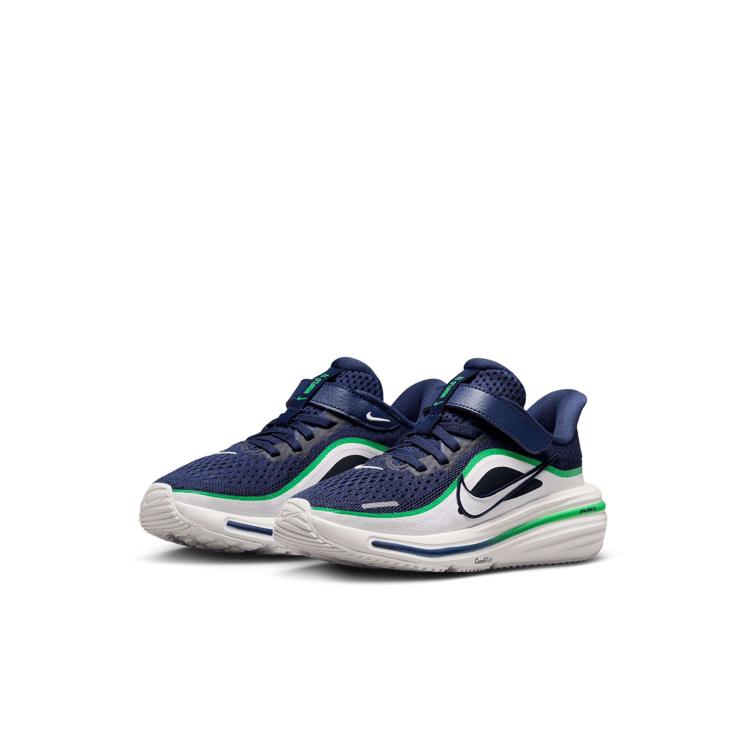Nike Winflo 12 "Midnight Navy/Green Spark/Summit White" Preschool Boys' Running Shoe - NAVY/GREEN/WHITE