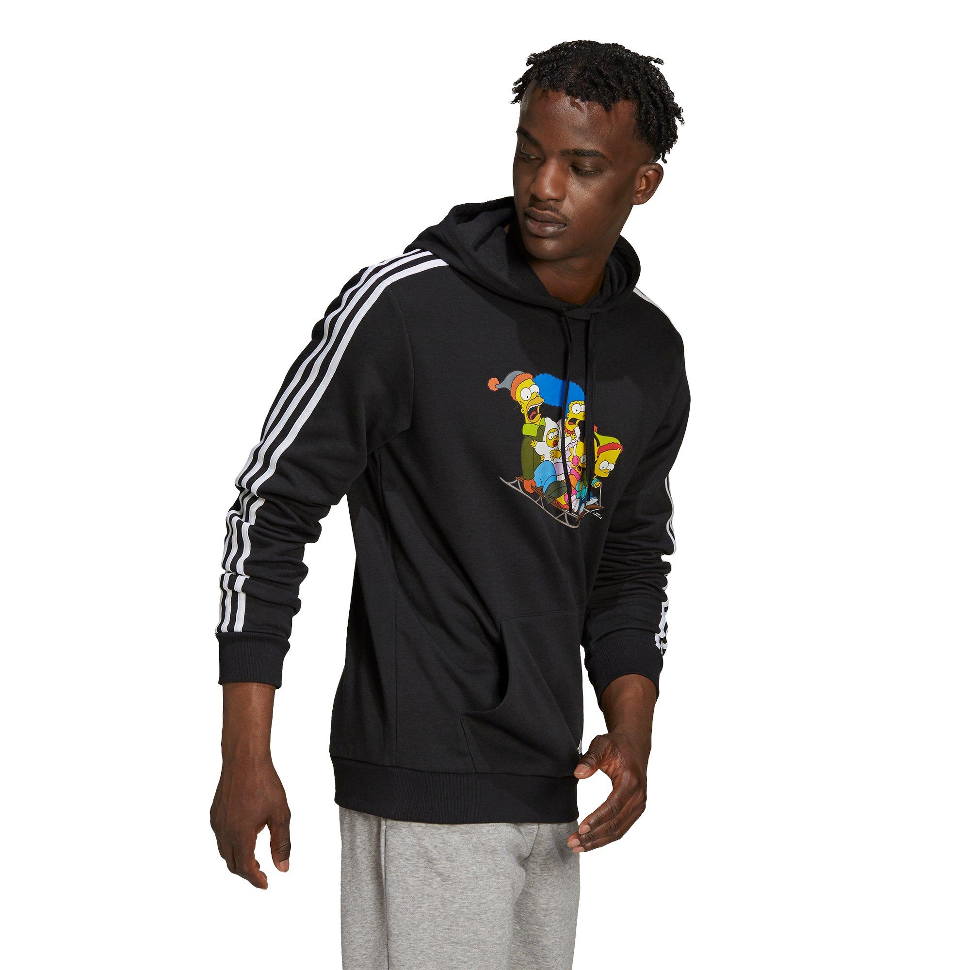 adidas - Men - Simpsons Family Graphic Hoodie - White/Black - Nohble