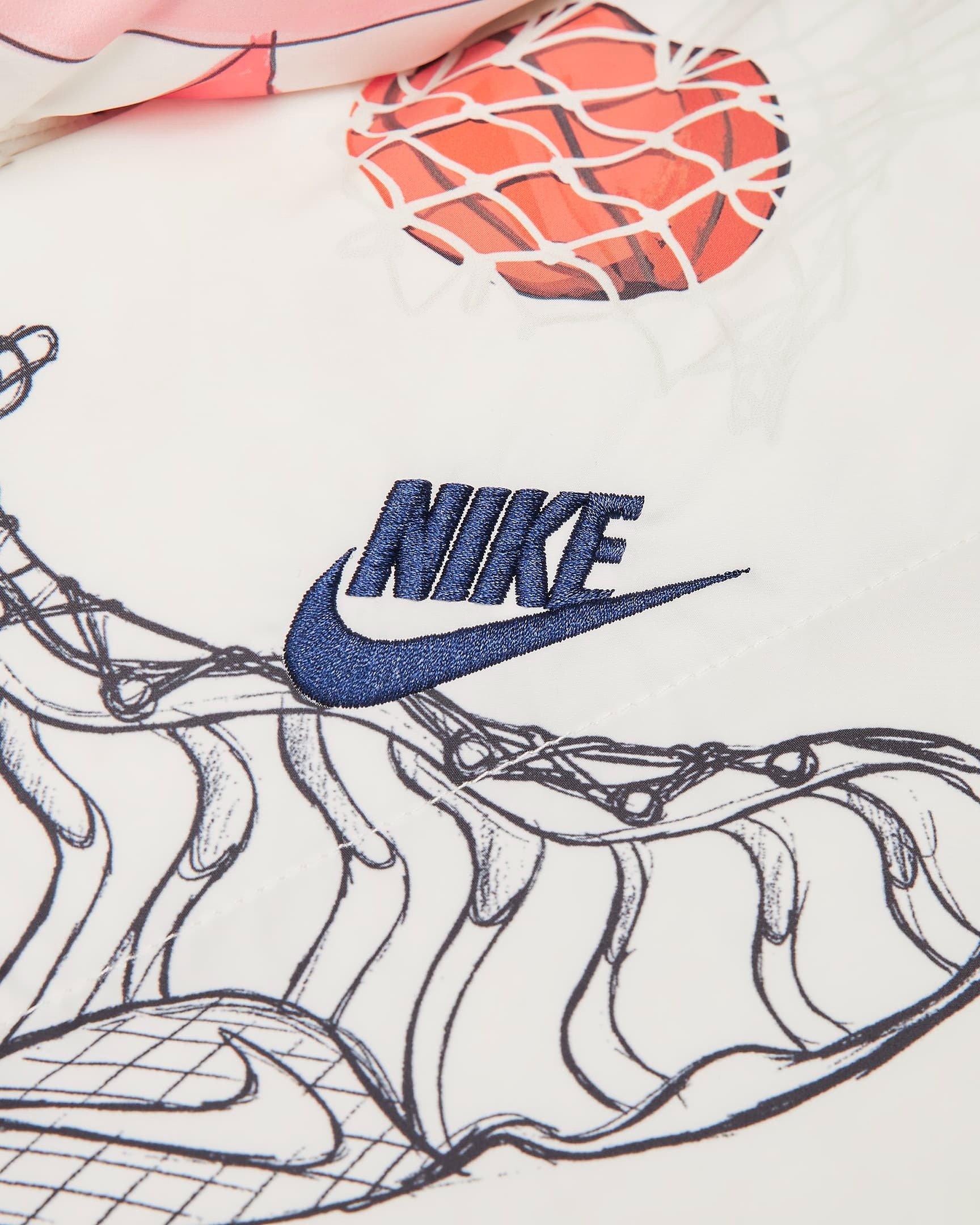 Nike Men's Storm-FIT Windrunner Hooded Jacket - WHITE/MULTI Thumbnail View 4