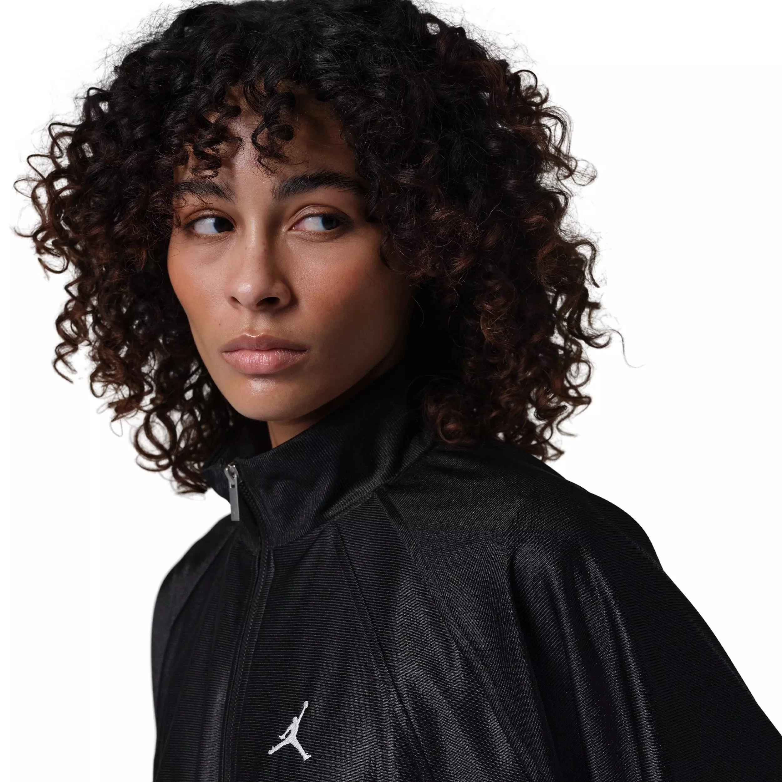 Jordan Woman's Brooklyn DuraSheen Track Jacket - Black - BLACK