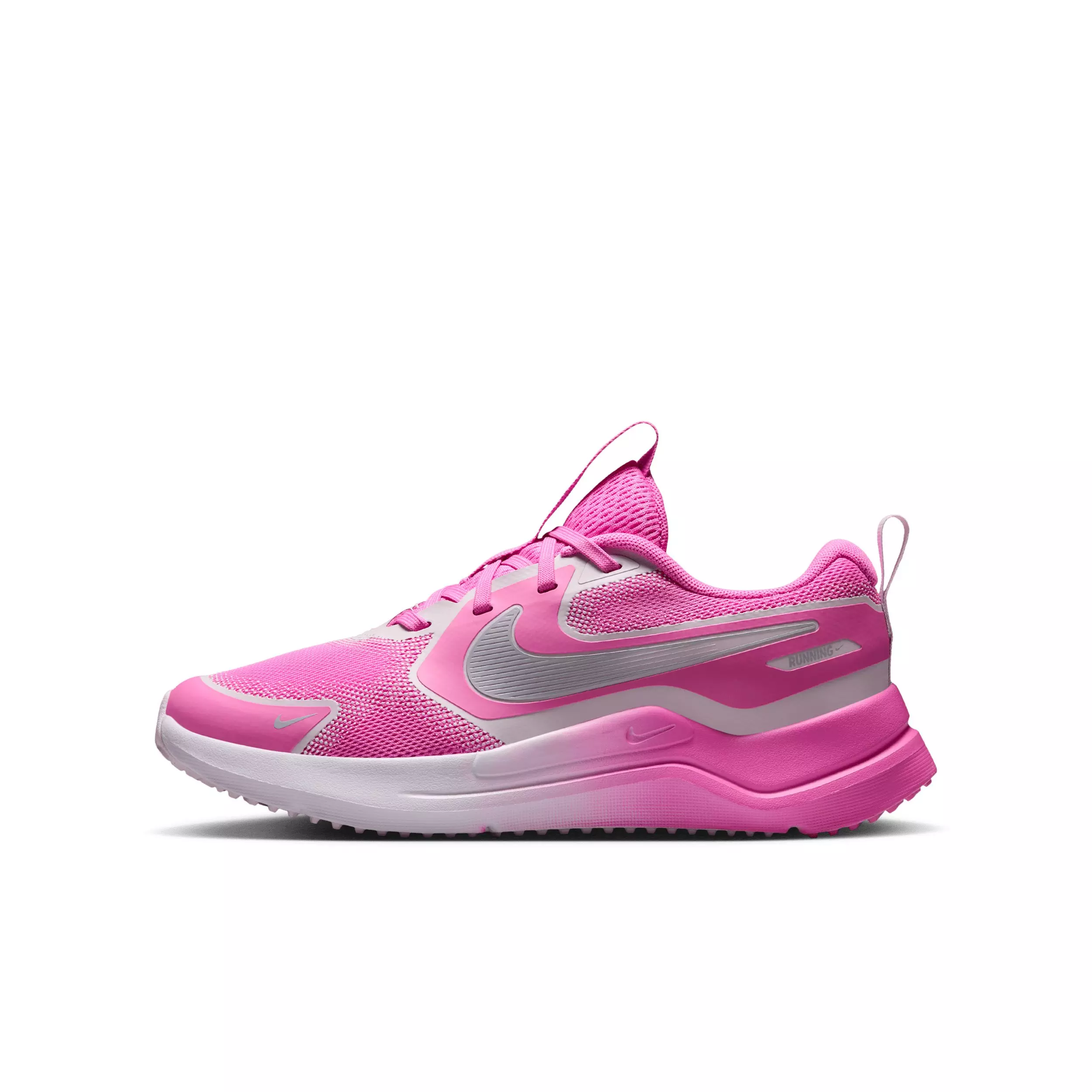 Nike Cosmic Runner "Playful Pink/Bleached Lilac/Black" Grade School Girls' Running Shoe - PINK/LILAC/BLACK