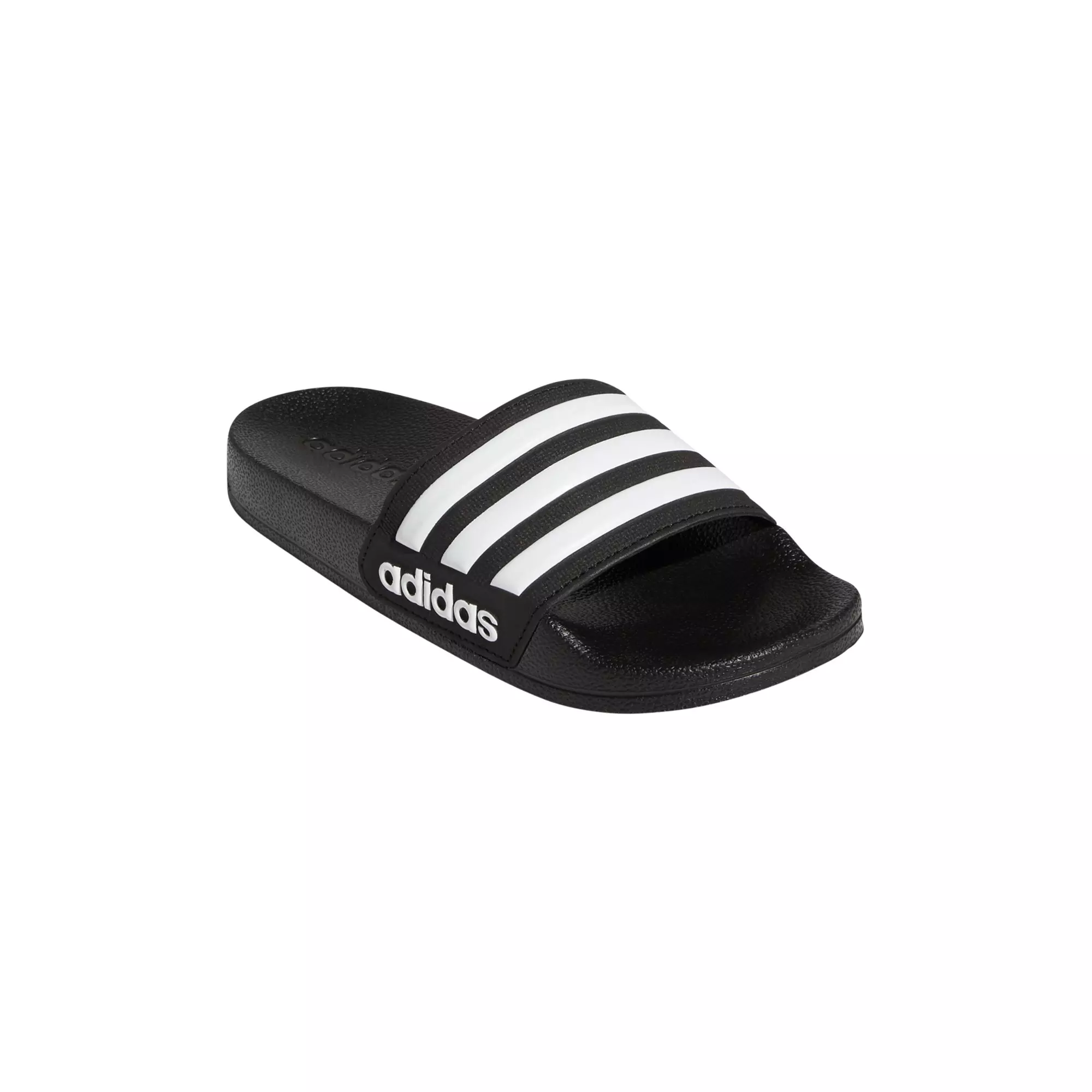 adidas Adilette "Core Black/White" Preschool Kids' Shower Slide - BLACK