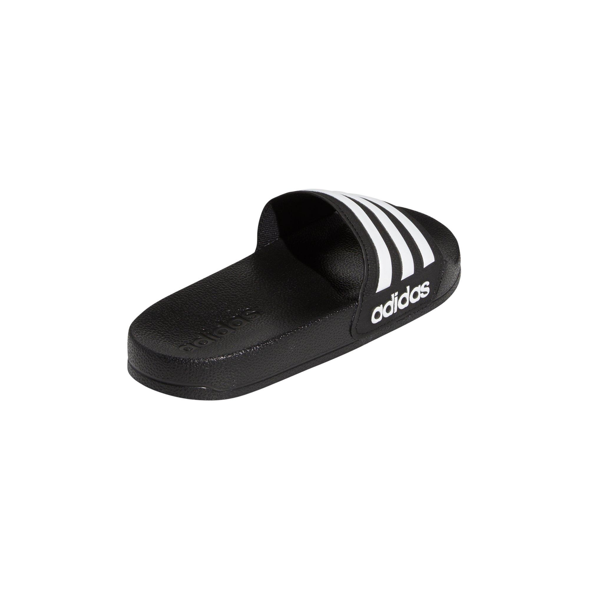 adidas Adilette Preschool Kids' "Core Black/White" Shower Slide