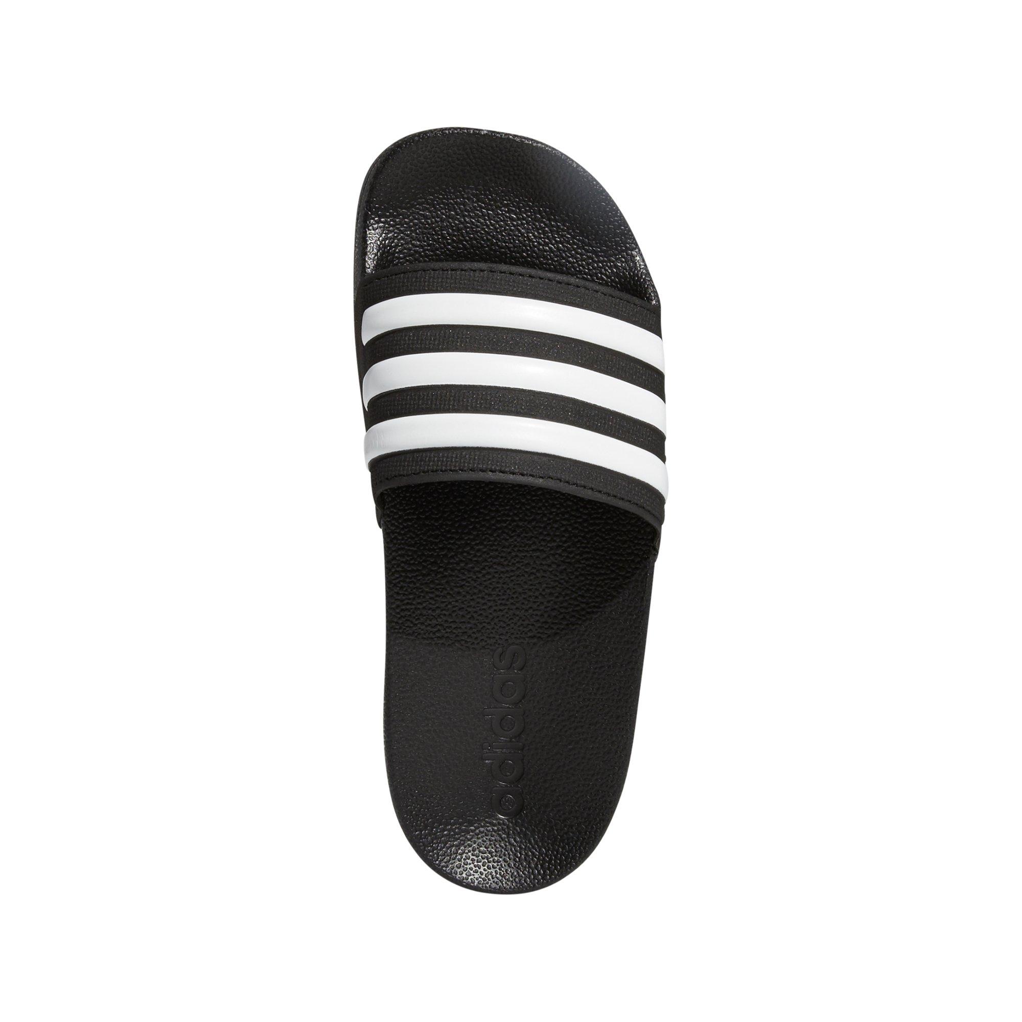 adidas Adilette Preschool Kids' "Core Black/White" Shower Slide