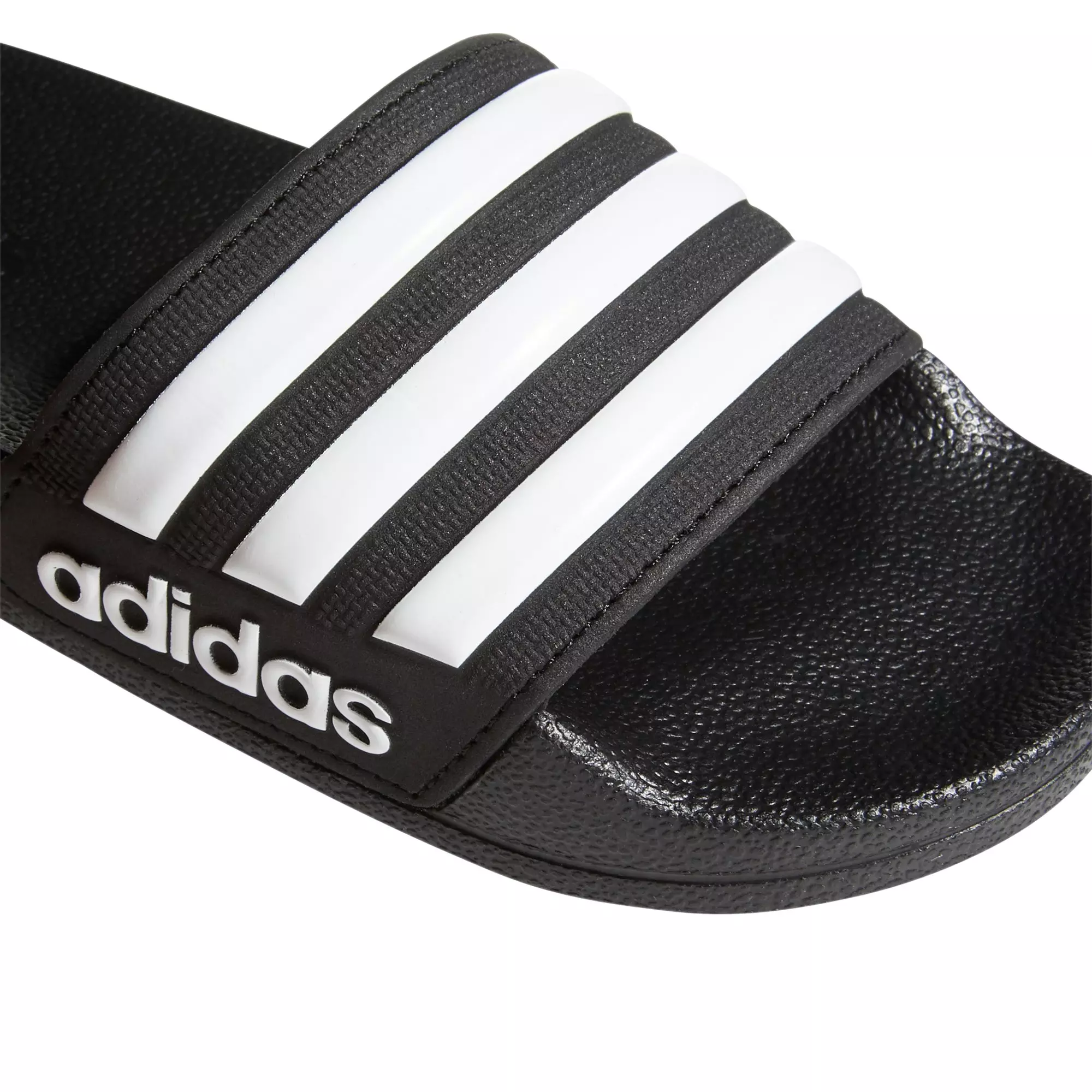 adidas Adilette "Core Black/White" Preschool Kids' Shower Slide - BLACK