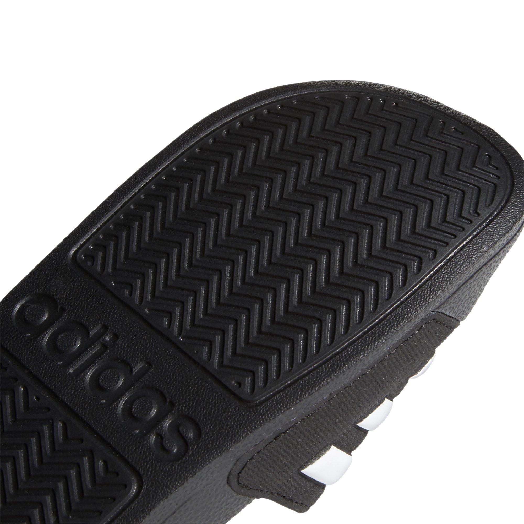 adidas Adilette Preschool Kids' "Core Black/White" Shower Slide