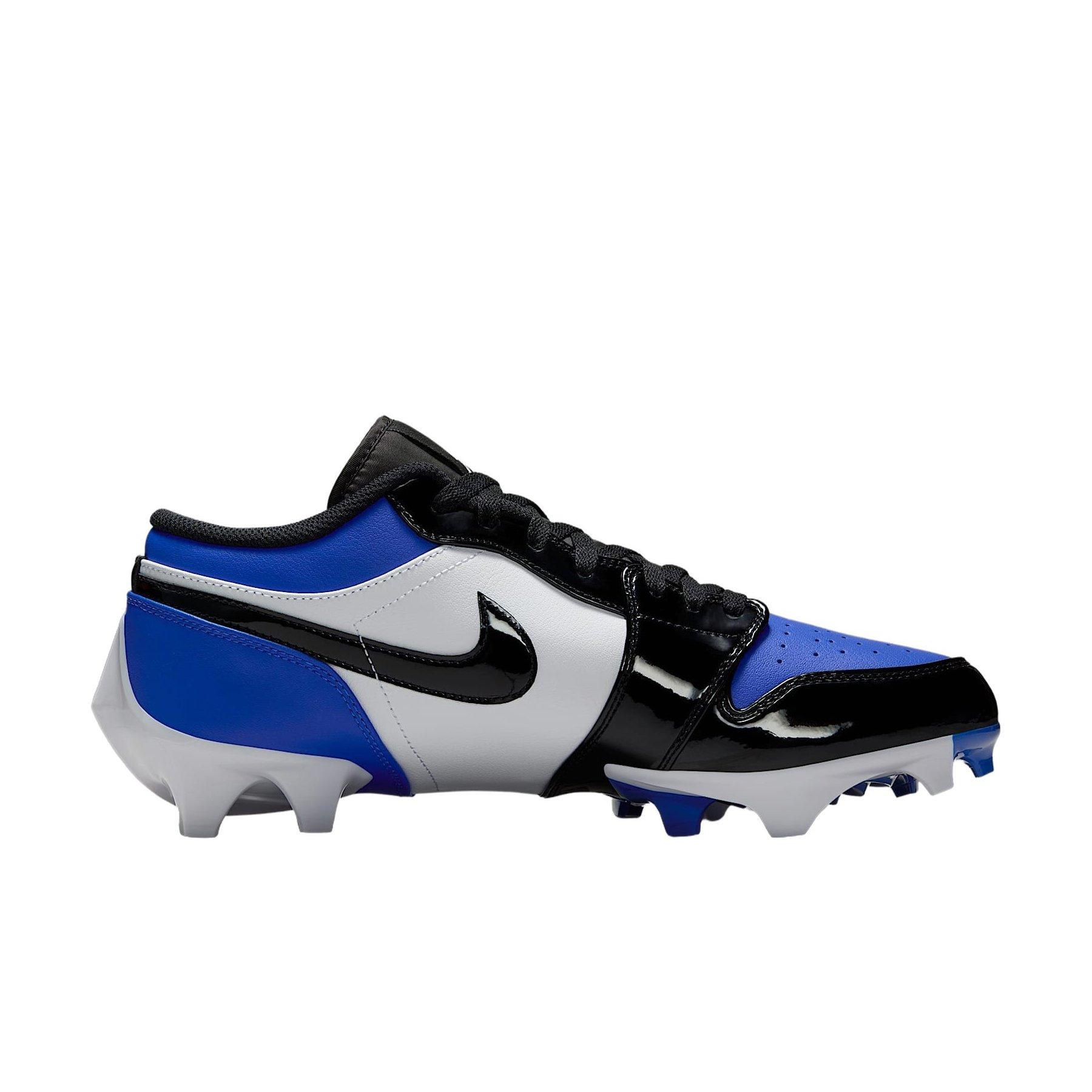 Jordan 1 Low TD "Game Royal/White/Black" Men's Football Cleat - ROYAL/WHITE/BLACK Thumbnail View 1