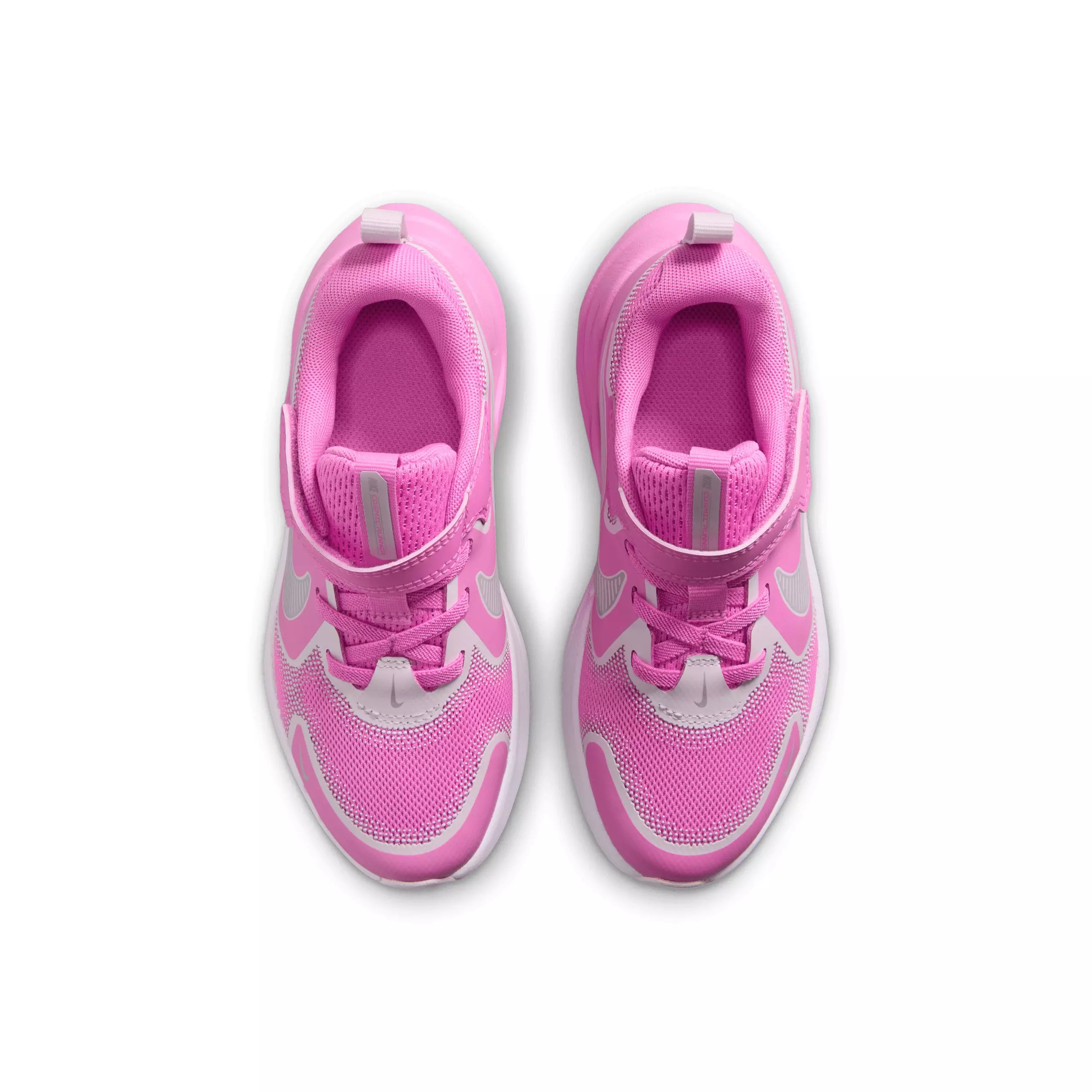 Nike Cosmic Runner Swoosh "Playful Pink/Bleached Lilac/Black" Preschool Girls' Running Shoe - PINK/LILAC/BLACK