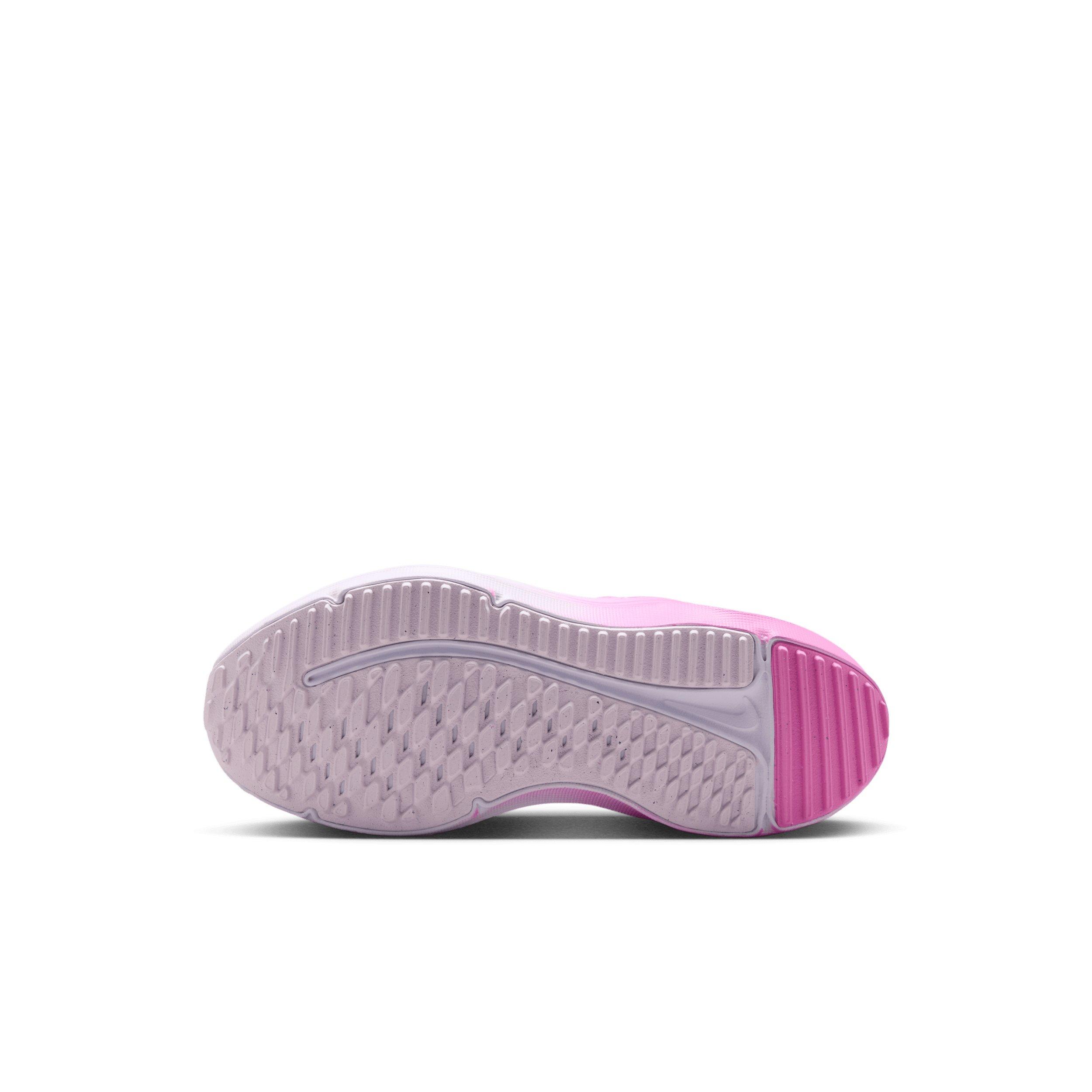Nike Cosmic Runner Swoosh "Playful Pink/Bleached Lilac/Black" Preschool Girls' Running Shoe - PINK/LILAC/BLACK