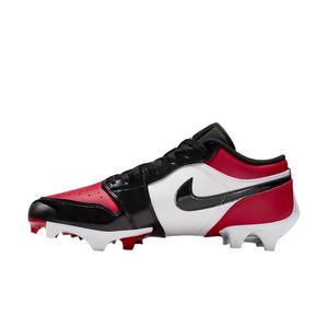 Jordan 1 Low TD "Gym Red/White/Black" Men's Football Cleat