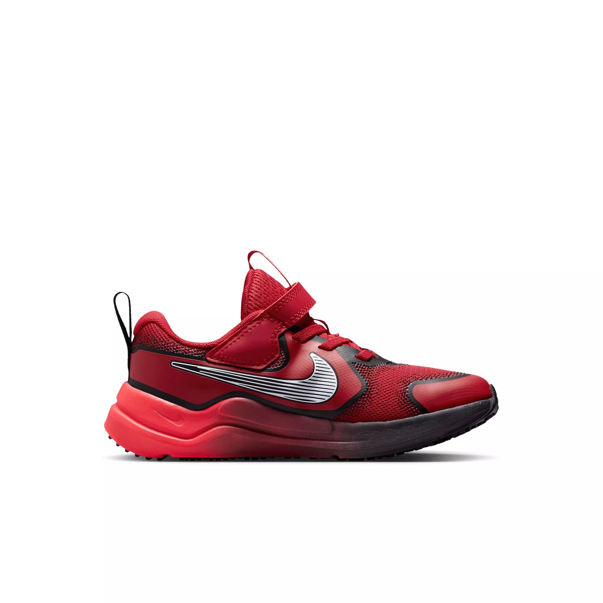 Nike Cosmic Runner Swoosh "University Red/Red Orbit/White" Preschool Boys' Running Shoe - RED/RED/WHITE