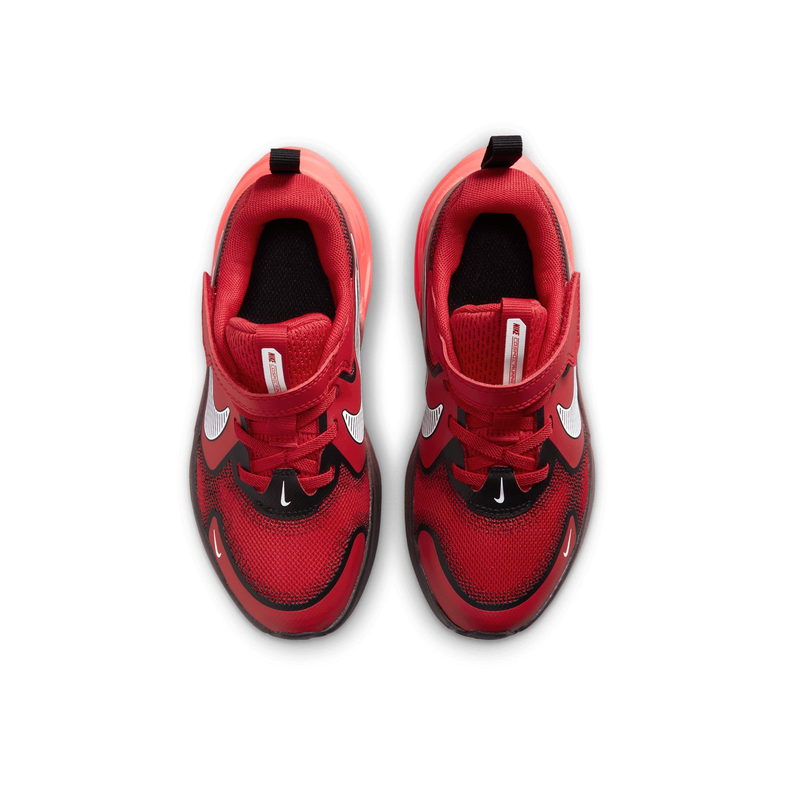 Nike Cosmic Runner Swoosh "University Red/Red Orbit/White" Preschool Boys' Running Shoe - RED/RED/WHITE