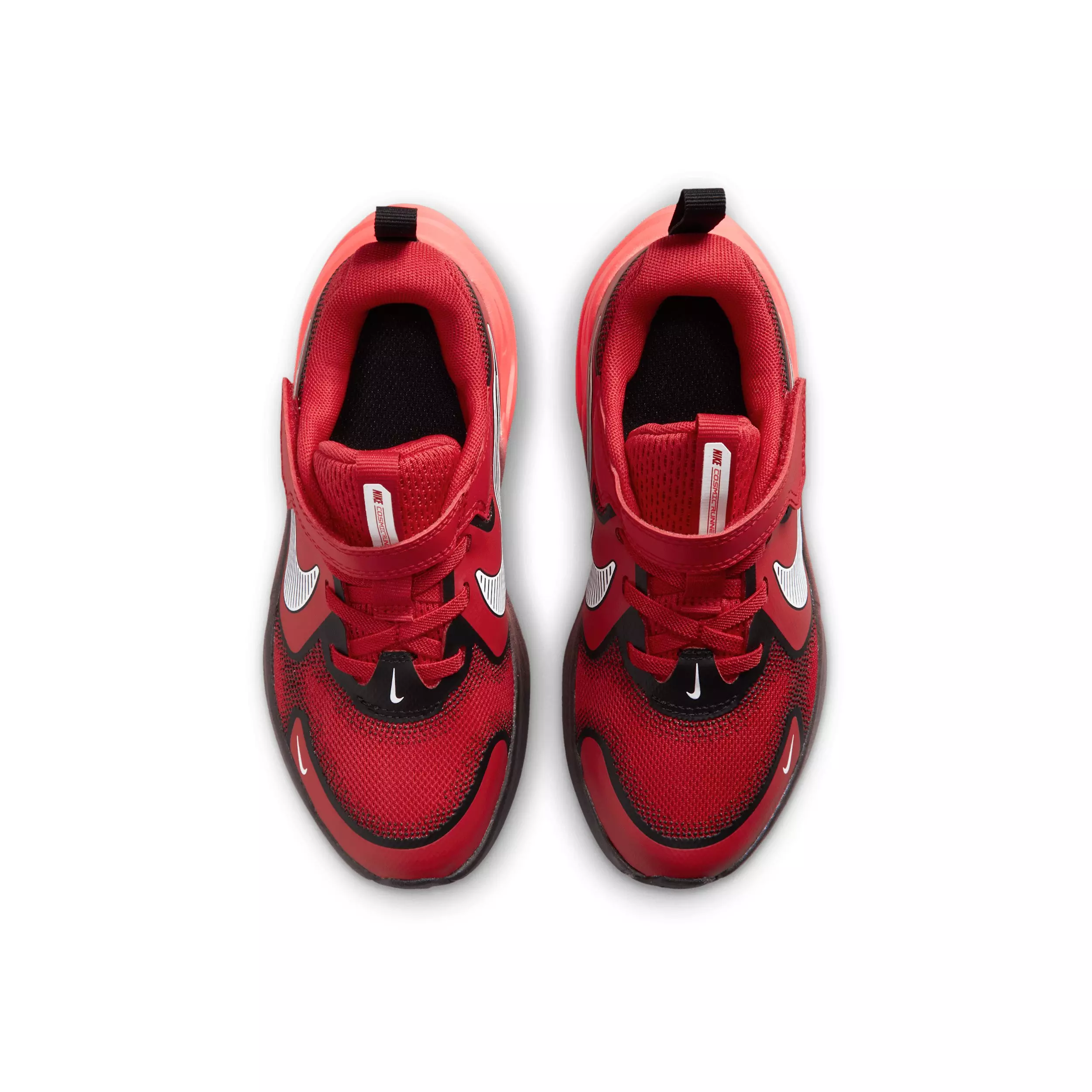 Nike Cosmic Runner Swoosh "University Red/Red Orbit/White" Preschool Boys' Running Shoe - RED/RED/WHITE