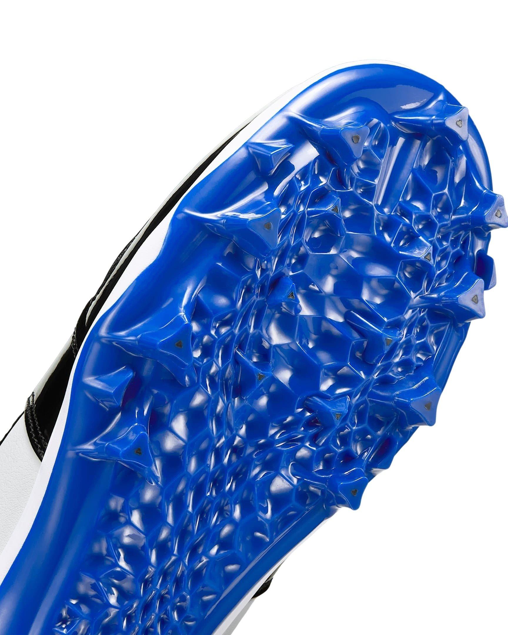 Jordan 1 Mid TD "Game Royal/White/Black" Men's Football Cleat - ROYAL/WHITE/BLACK Thumbnail View 8