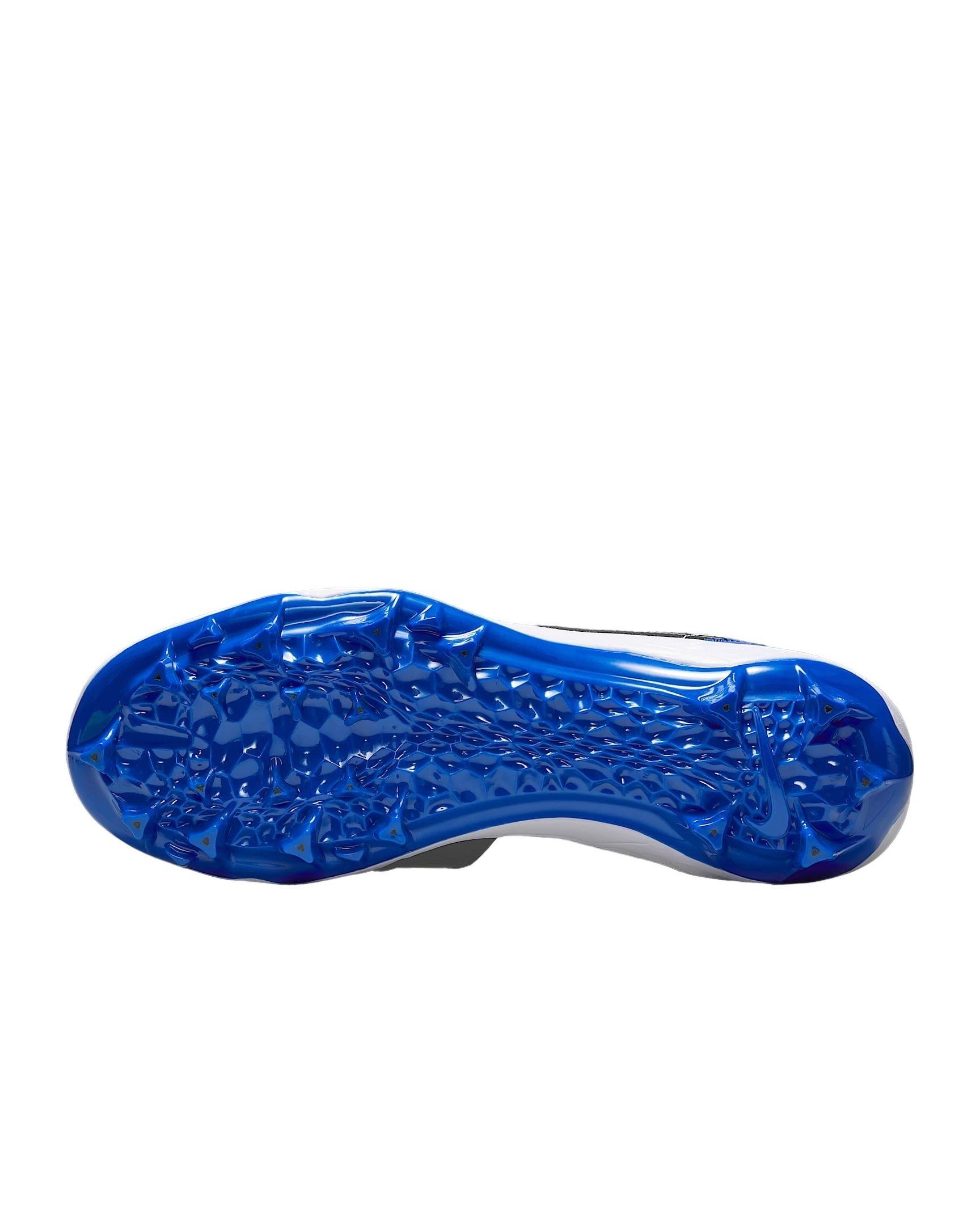 Jordan 1 Mid TD "Game Royal/White/Black" Men's Football Cleat - ROYAL/WHITE/BLACK Thumbnail View 9