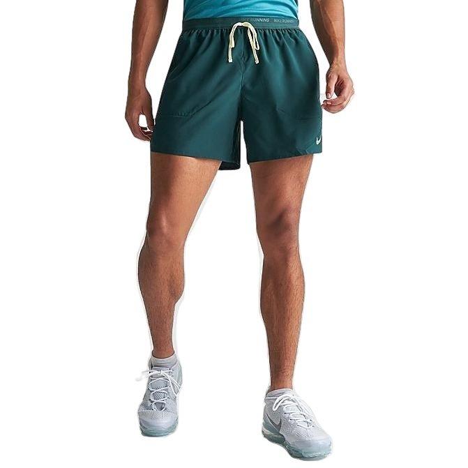 Nike Men's Dri-FIT Stride 5" Brief-Lined Running Shorts - GREEN Thumbnail View 1