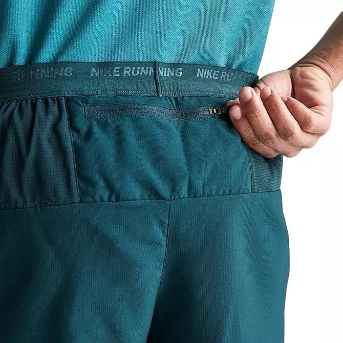 Nike Men's Dri-FIT Stride 5" Brief-Lined Running Shorts - GREEN