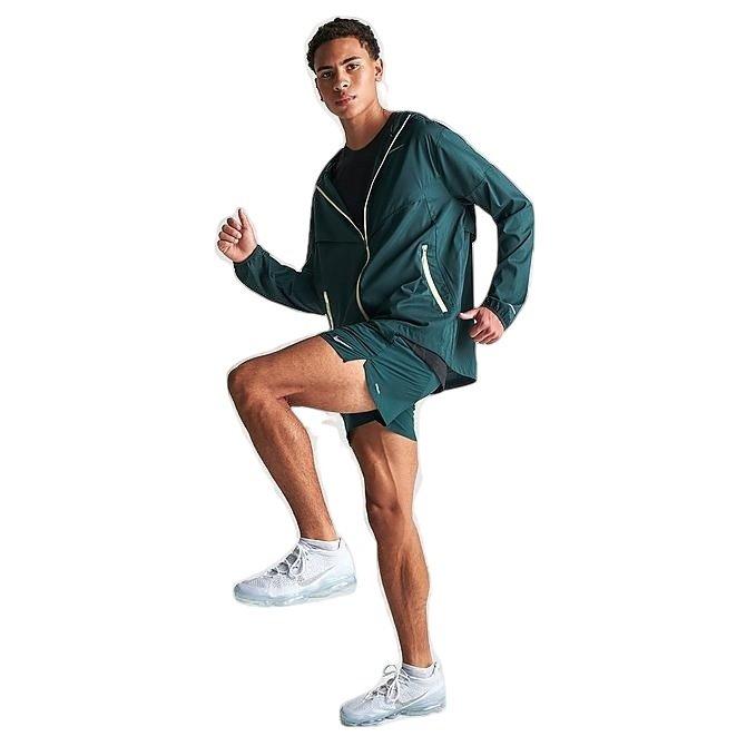 Nike Men's Dri-FIT Stride 5" Brief-Lined Running Shorts - GREEN Thumbnail View 6