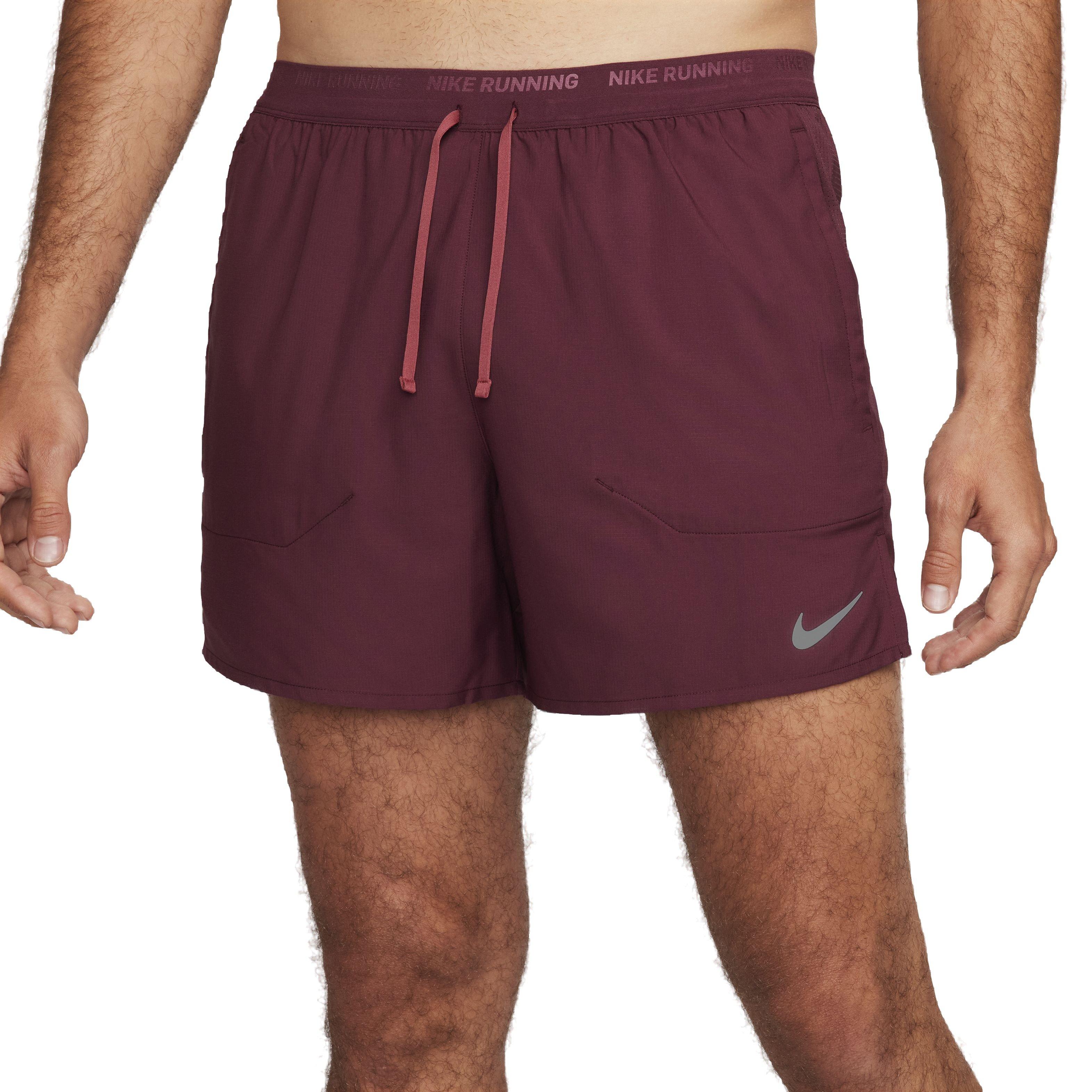 Nike Men's Dri-FIT Stride 5" Brief-Lined Running Shorts - RED Thumbnail View 1
