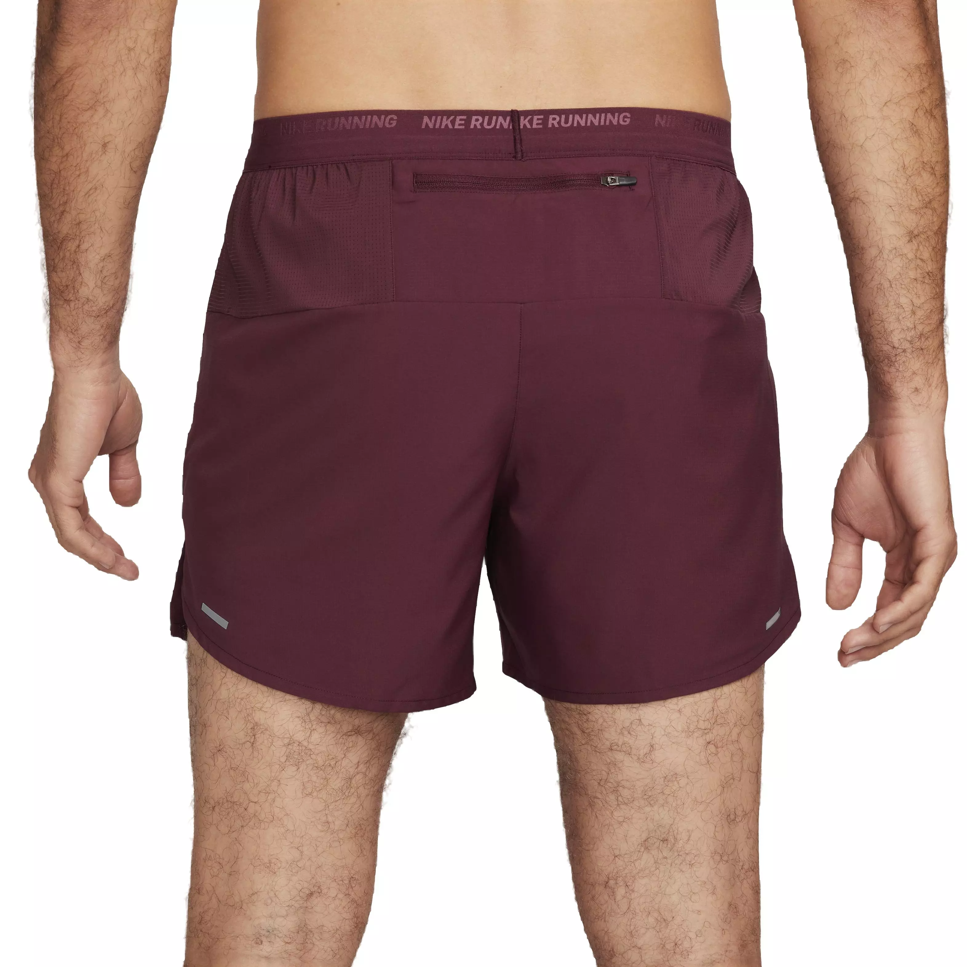 Nike Men's Dri-FIT Stride 5" Brief-Lined Running Shorts - RED