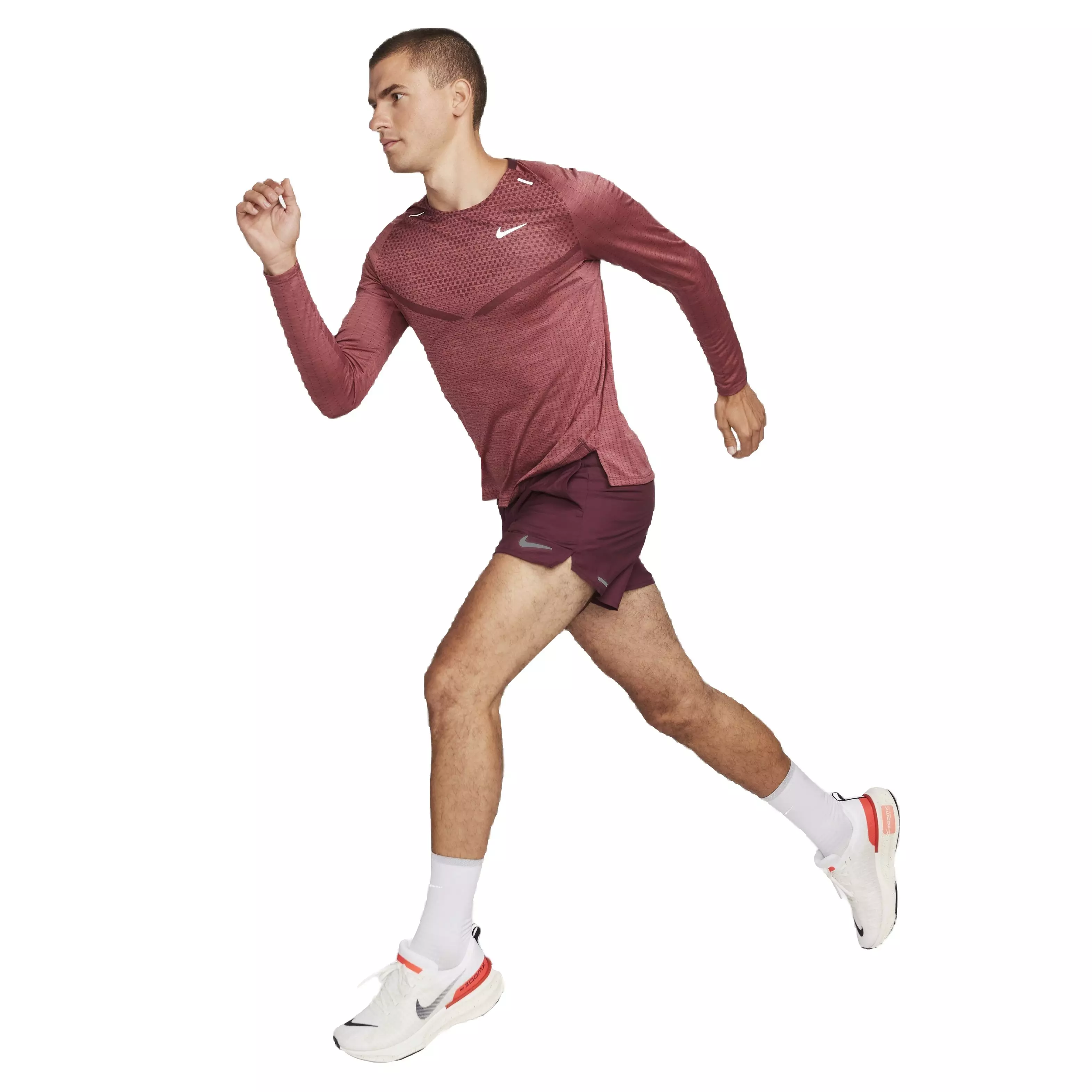 Nike Men's Dri-FIT Stride 5" Brief-Lined Running Shorts - RED