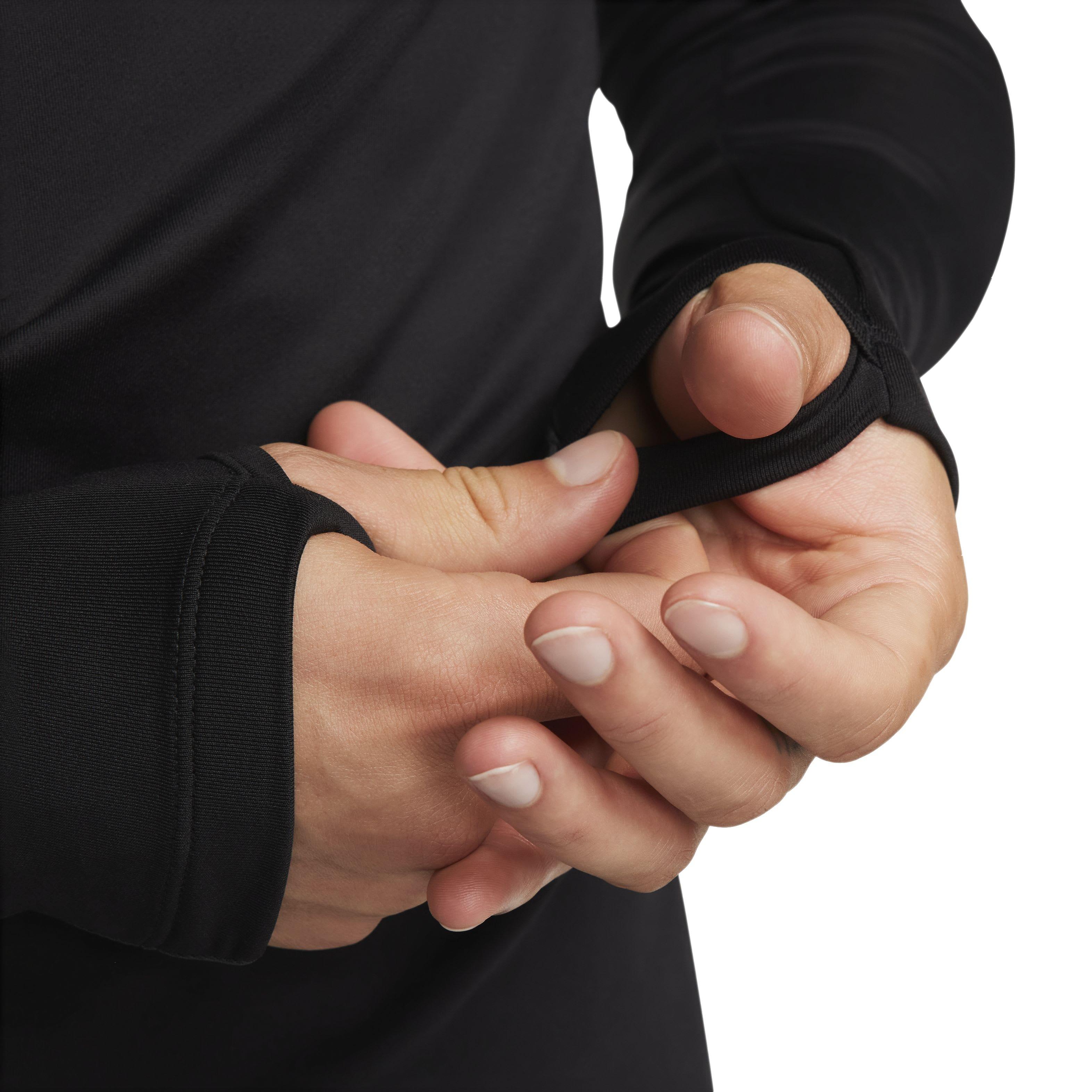 Nike Men's Strike Dri-FIT Soccer 1/2 Zip Top - Black - BLACK Thumbnail View 4