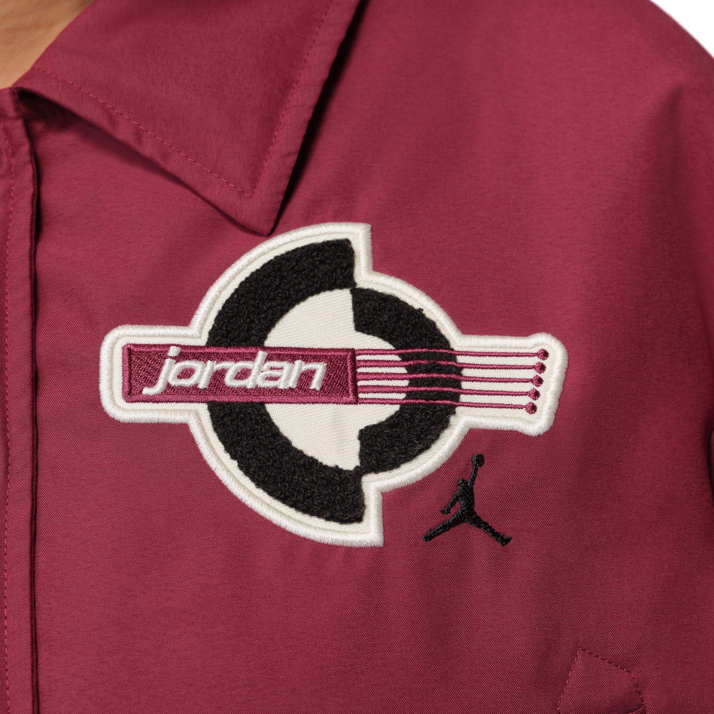Jordan Women's Brooklyn Therma-FIT Varsity Jacket -Red/Ivory - RED/IVORY Thumbnail View 4
