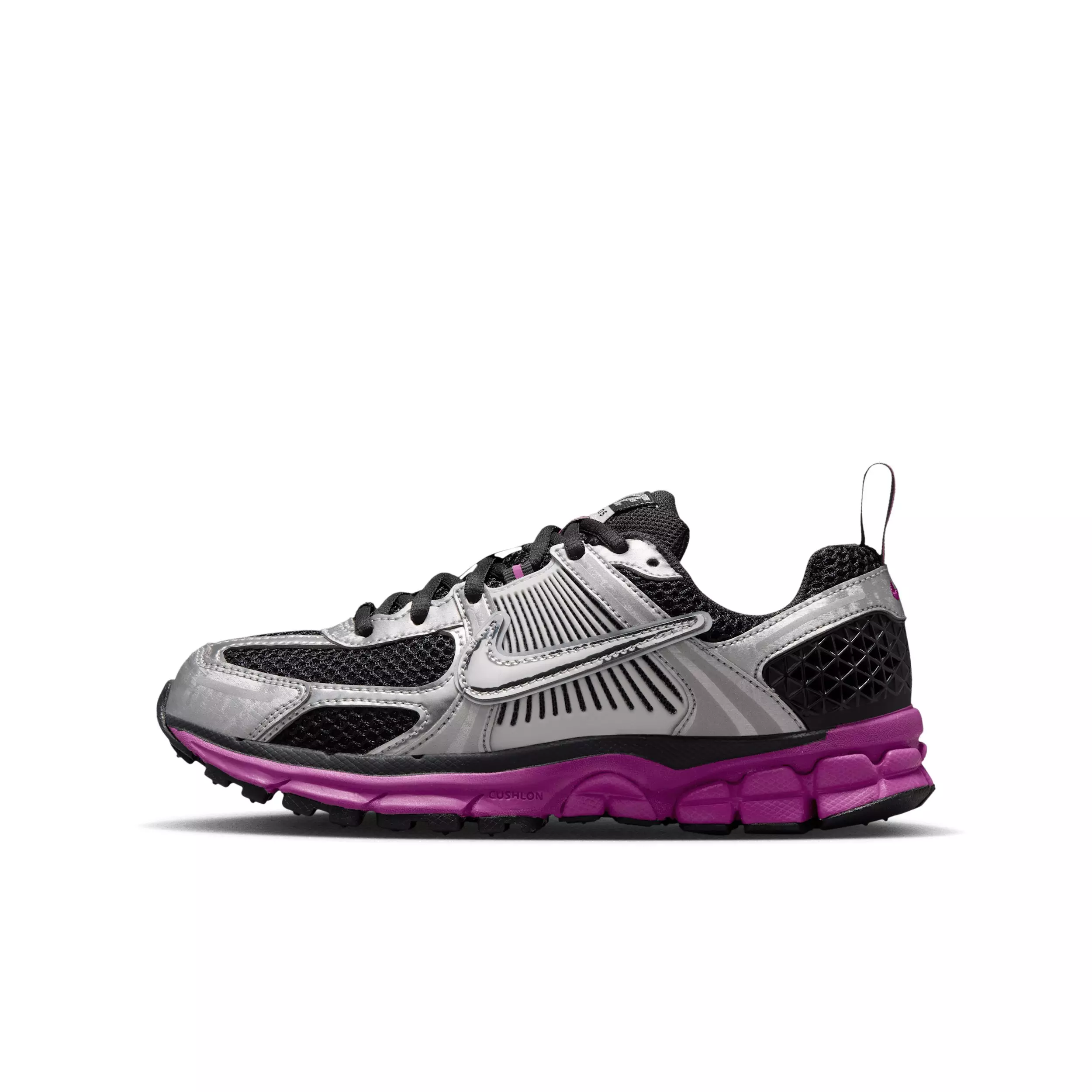 Nike Vomero 5 "Off Noir/Fire Pink/Photon Dust/Metallic Silver" Grade School Girls' Shoe - OFF NOIR/PINK/DUST/SILVER