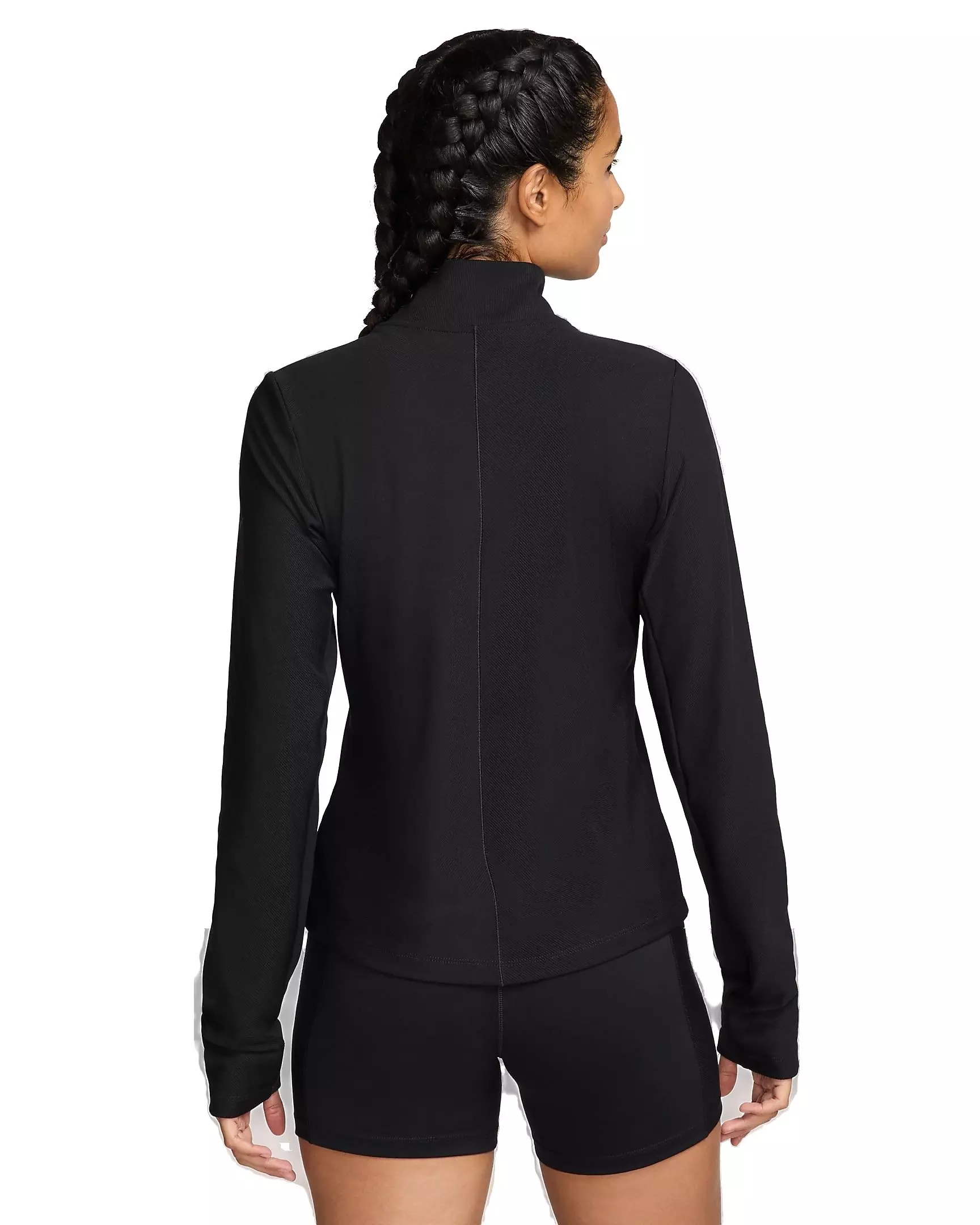 Nike Women's One Rib Dri-FIT Full-Zip Mid Layer Jacket - BLACK