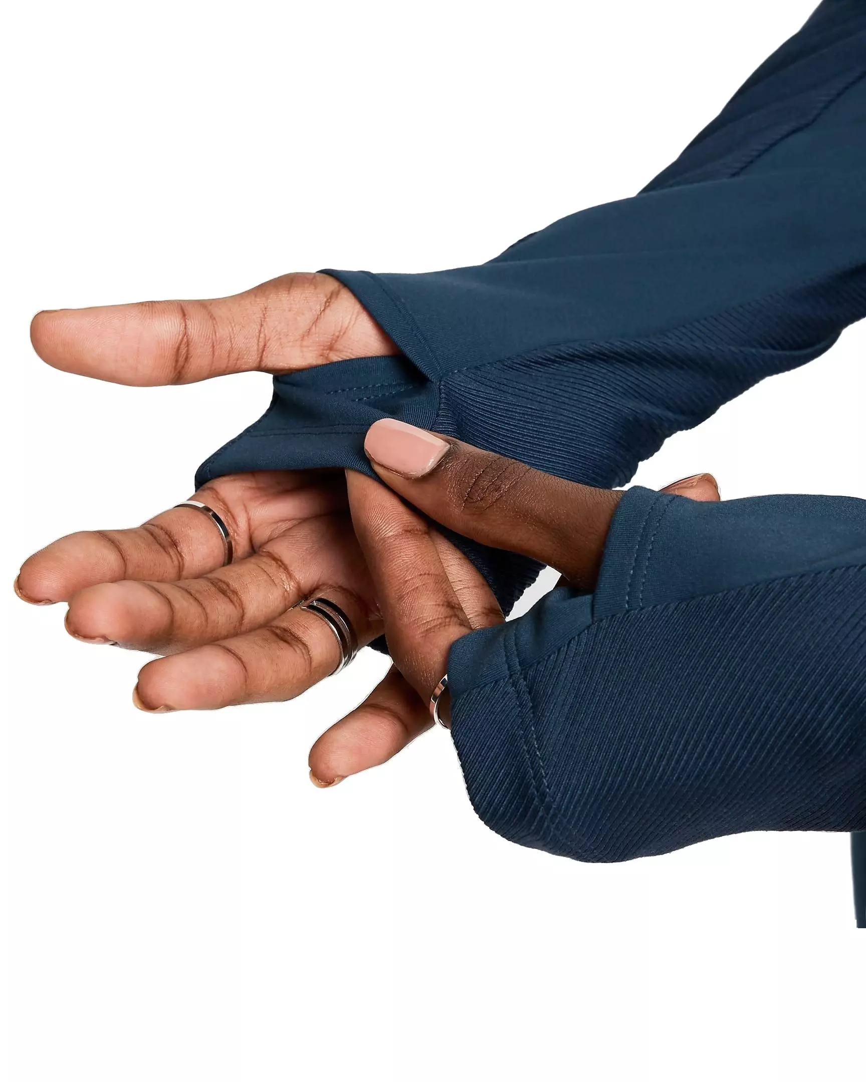 Nike Women's One Rib Dri-FIT Full-Zip Mid Layer Jacket - NAVY