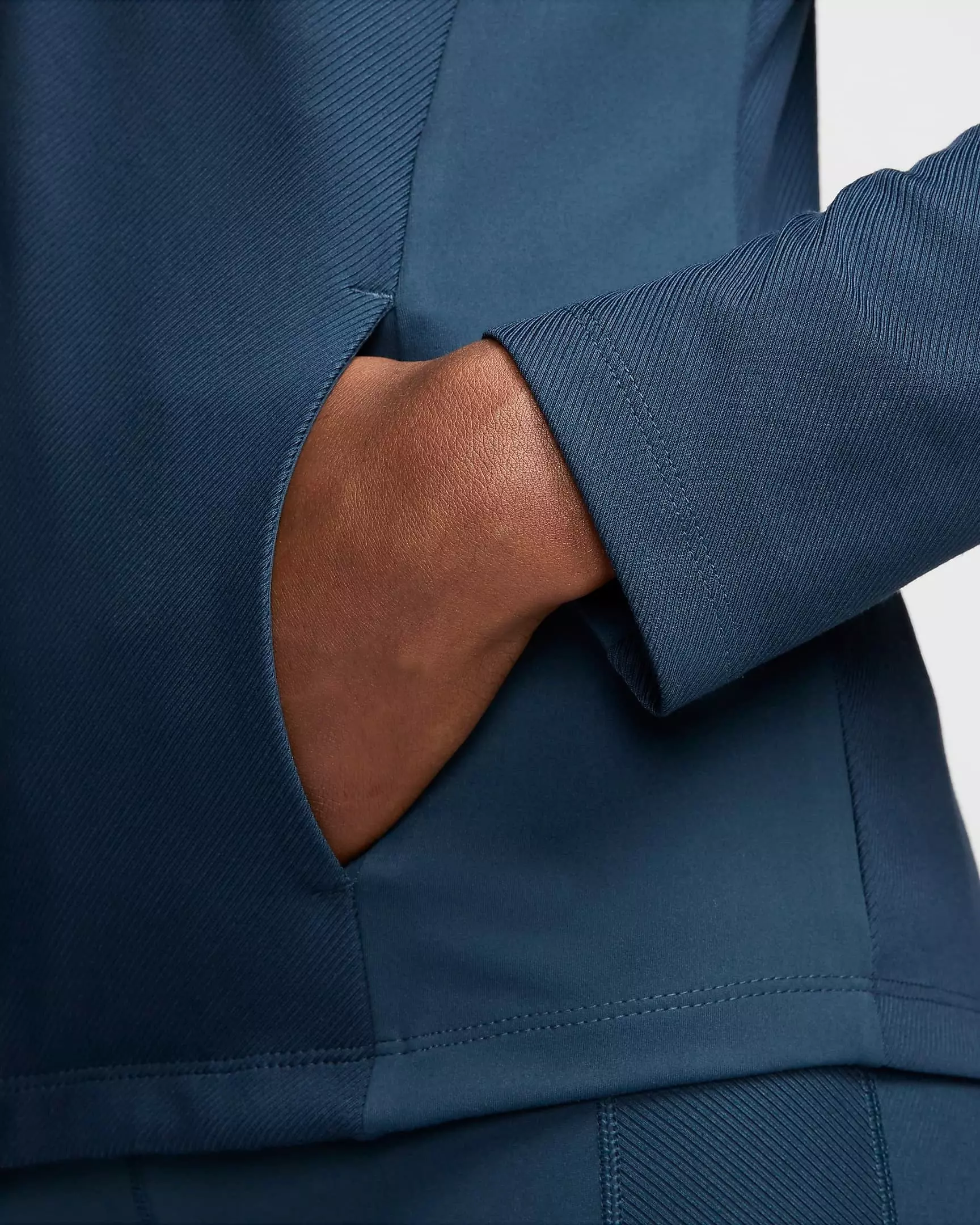 Nike Women's One Rib Dri-FIT Full-Zip Mid Layer Jacket - NAVY