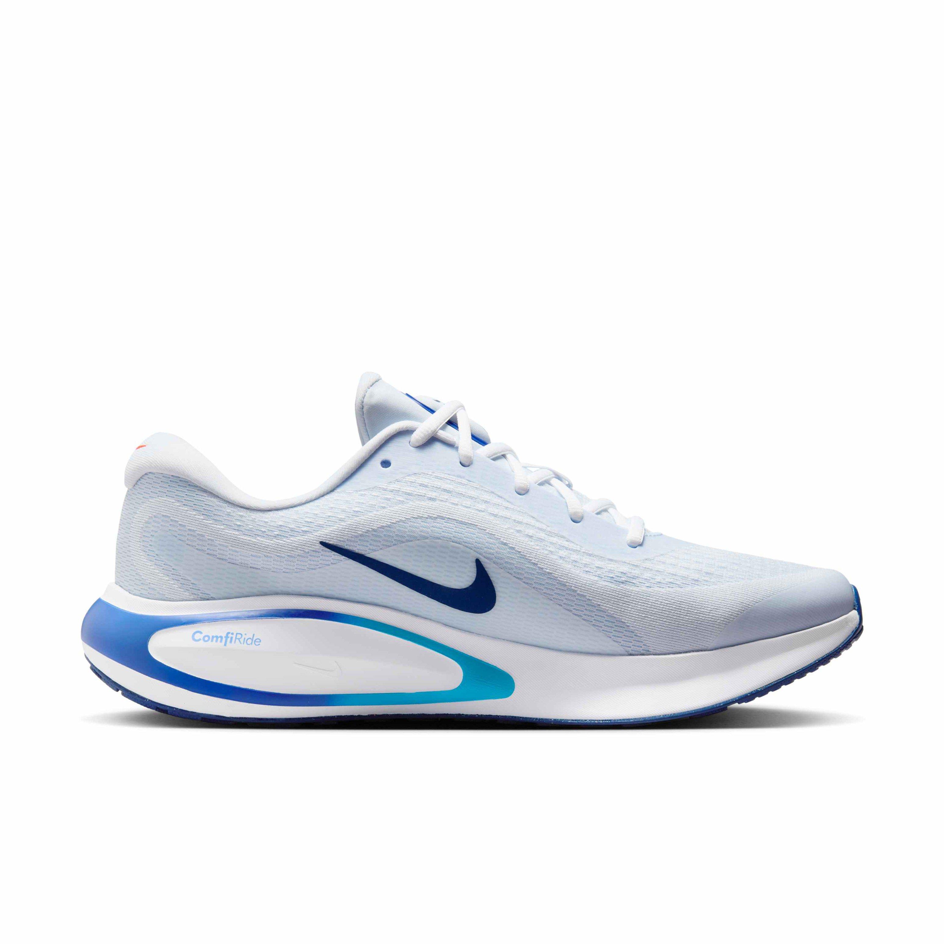 Nike Journey Run "Football Grey/Aluminum/Blue Lightning/Blue Void" Men's Running Shoe - GREY/ALUMNINUM/BLUE/BLUE Thumbnail View 1