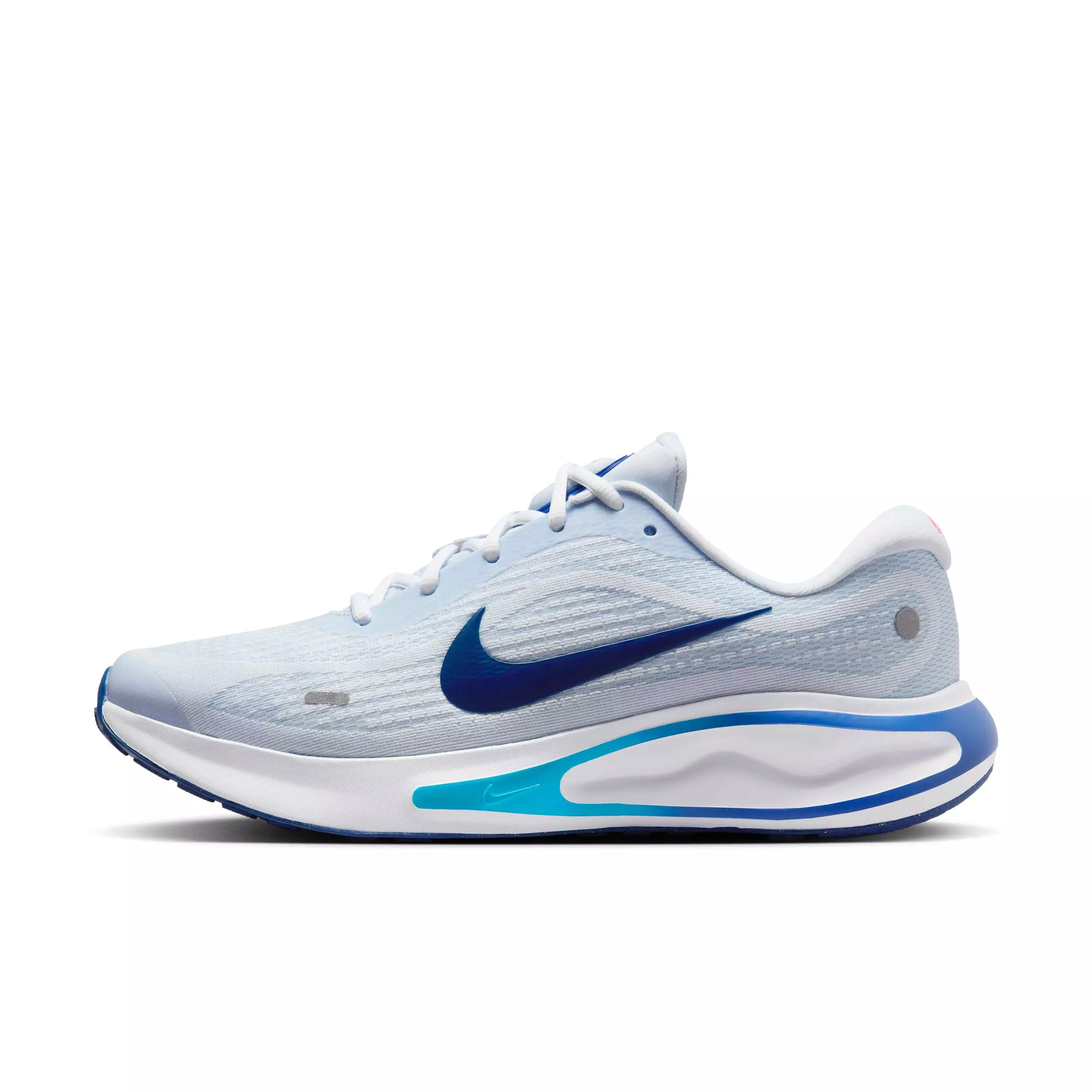 Nike Journey Run "Football Grey/Aluminum/Blue Lightning/Blue Void" Men's Running Shoe - GREY/ALUMNINUM/BLUE/BLUE